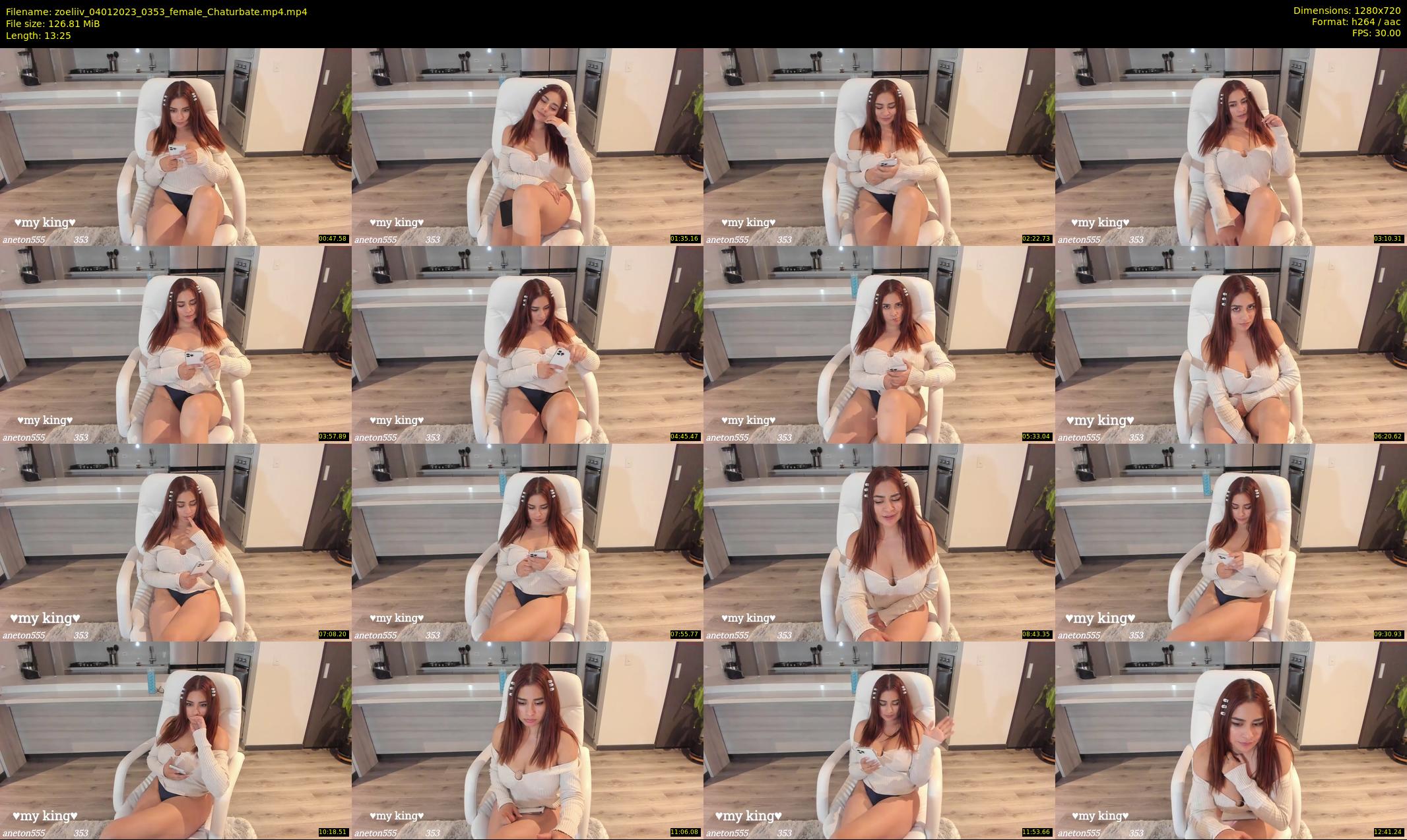 zoeliiv — 14 minute Chaturbate female cam show recording, 720p, Jan 4, 2023
