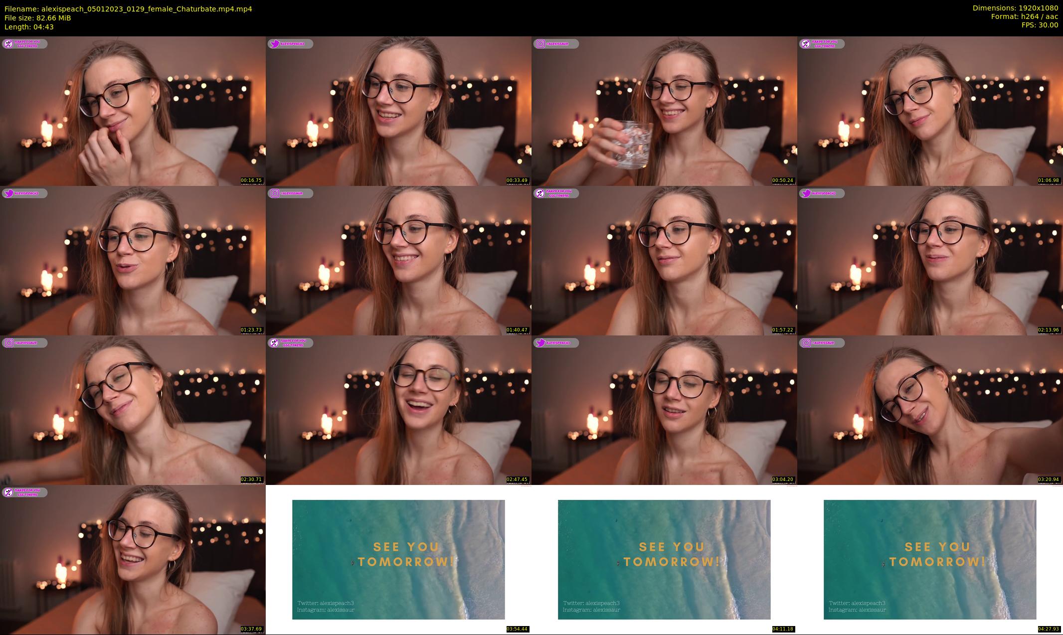 alexispeach — 5 minute Chaturbate female cam show recording, 1080p, Jan 5, 2023