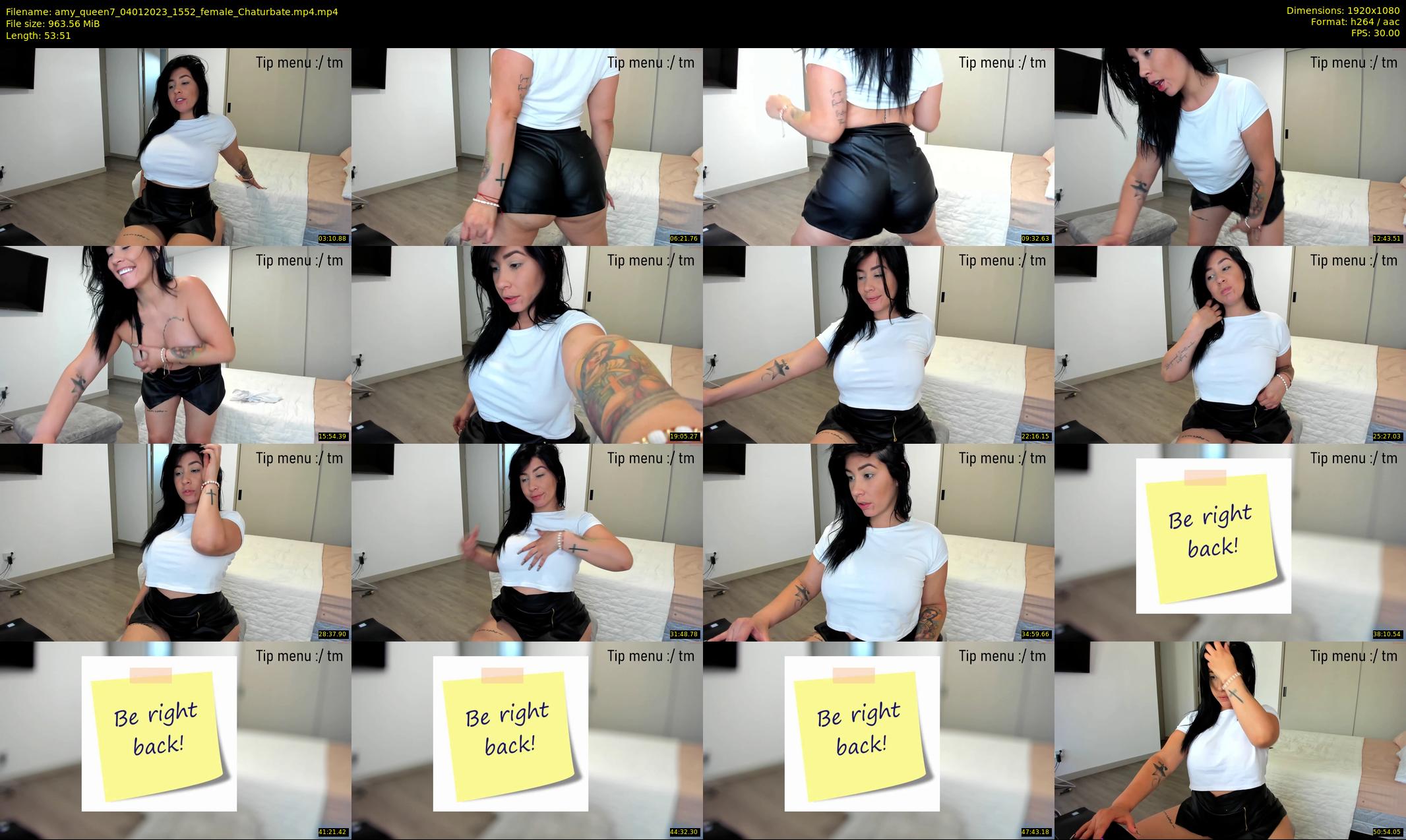 amy_queen7 — 54 minute Chaturbate female cam show recording, 1080p, Jan 4, 2023