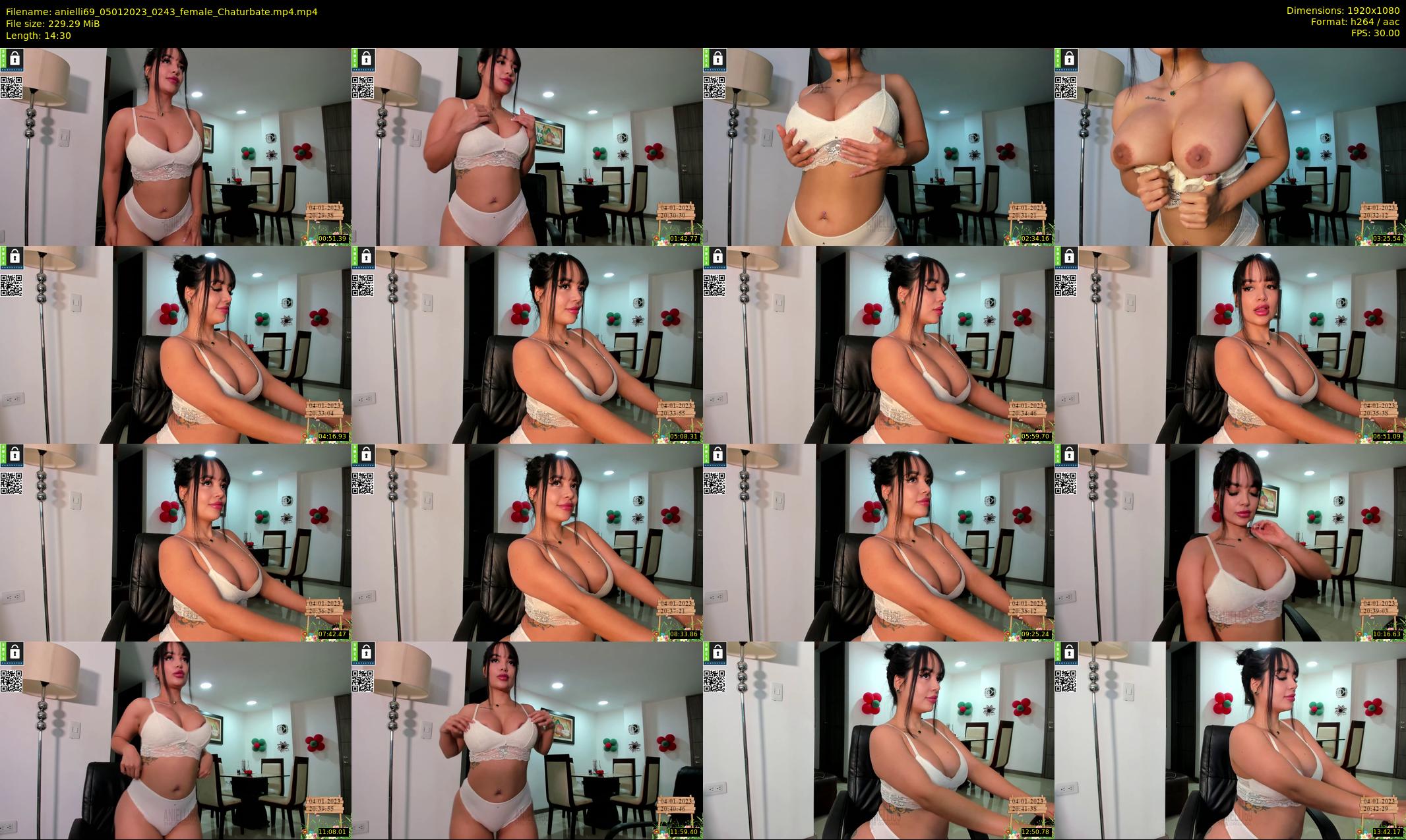 anielli69 — 15 minute Chaturbate female cam show recording, 1080p, Jan 5, 2023