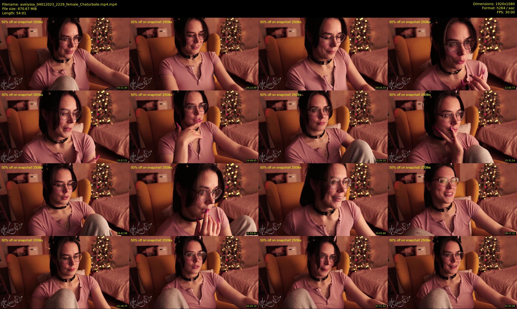 avelyssa — 55 minute Chaturbate female cam show recording, 1080p, Jan 4, 2023