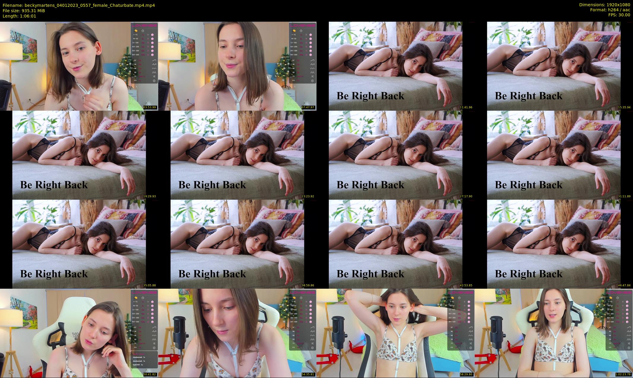 beckymartens — 67 minute Chaturbate female cam show recording, 1080p, Jan 4, 2023