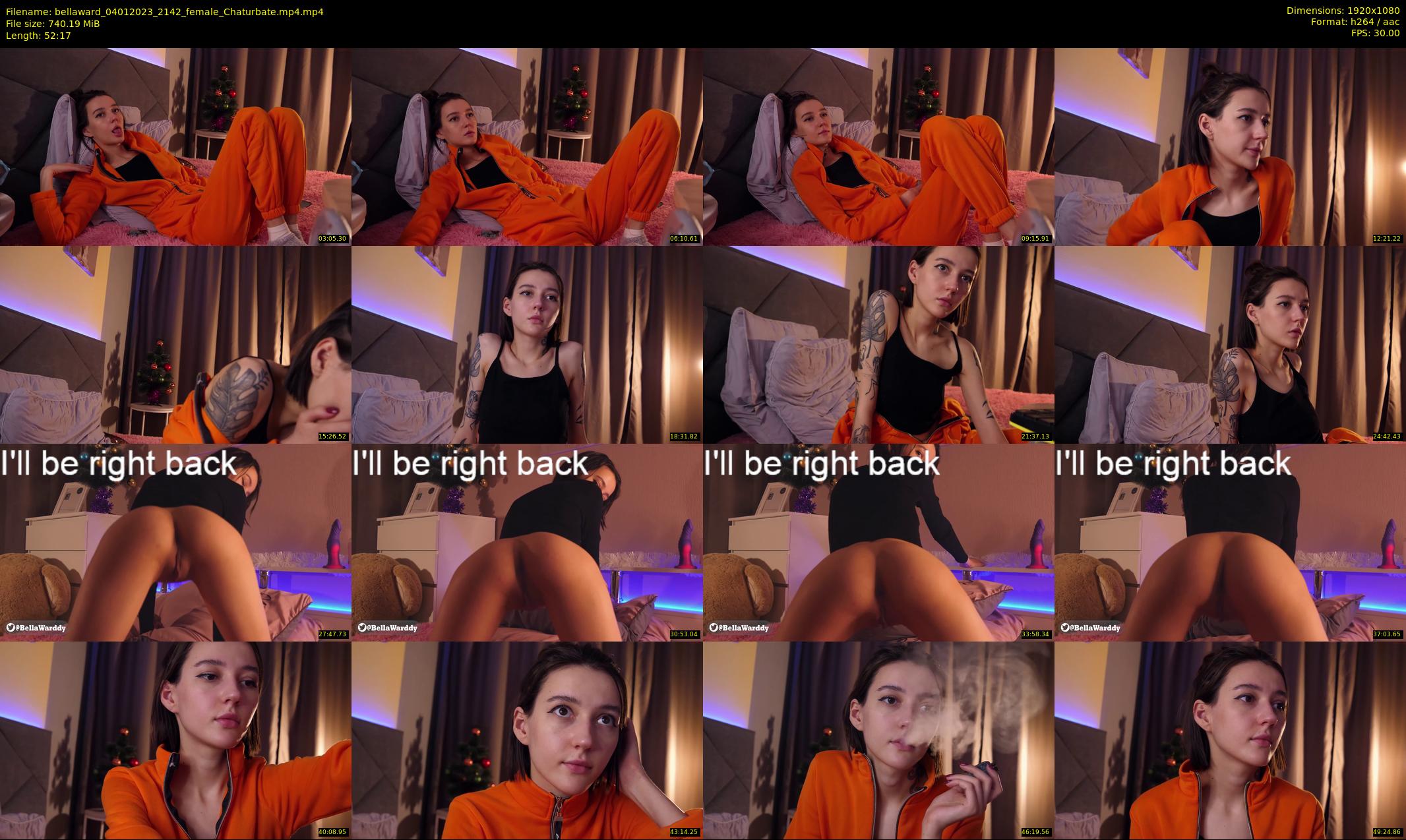 bellaward — 53 minute Chaturbate female cam show recording, 1080p, Jan 4, 2023