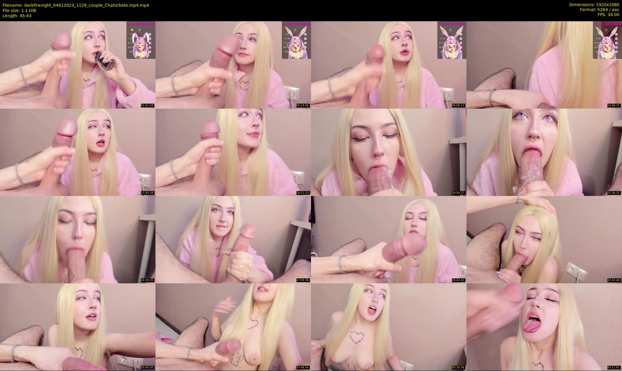 darkfirenight — 46 minute Chaturbate couple cam show recording, 1080p, Jan 4, 2023