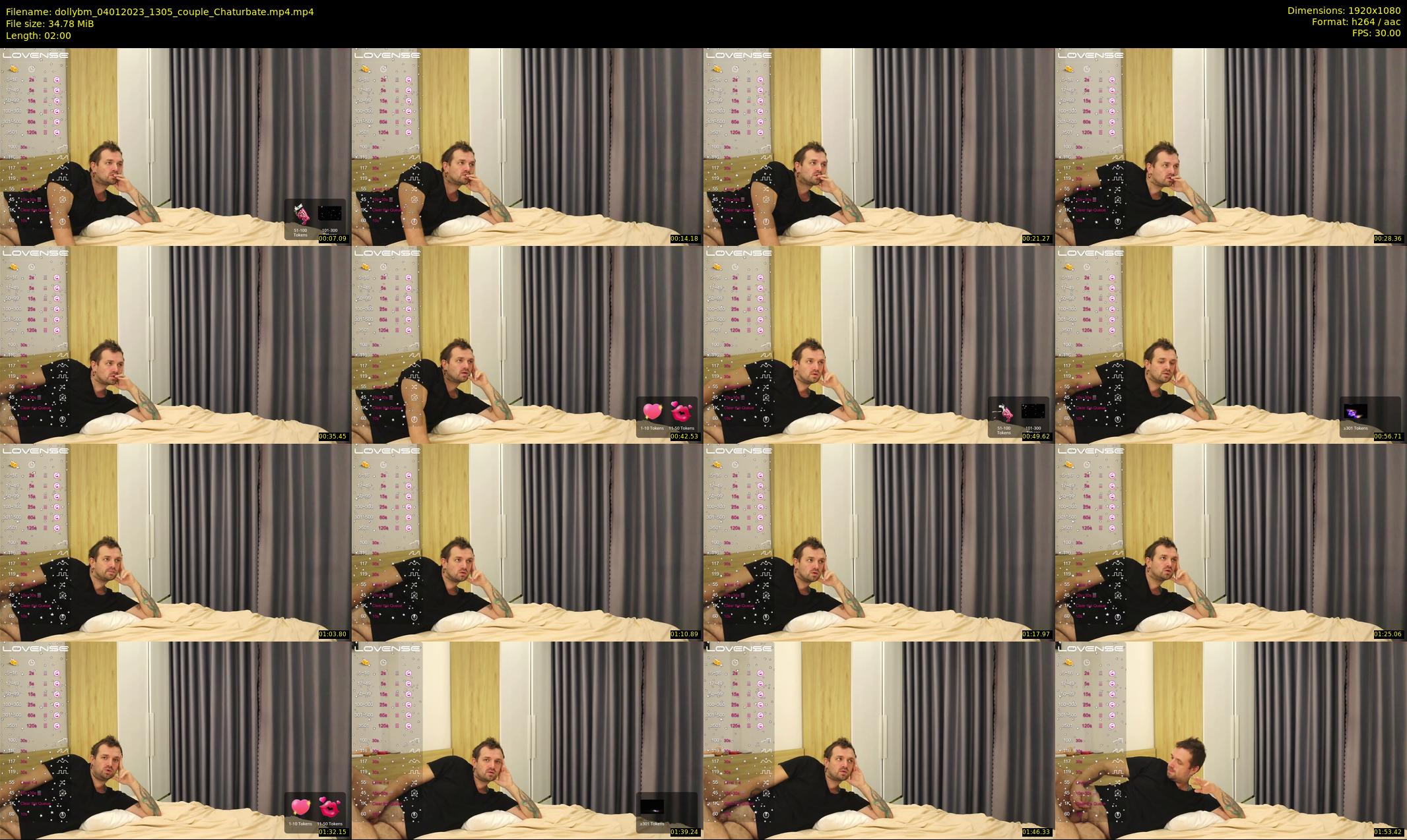 dollybm — 2 minute Chaturbate couple cam show recording, 1080p, Jan 4, 2023