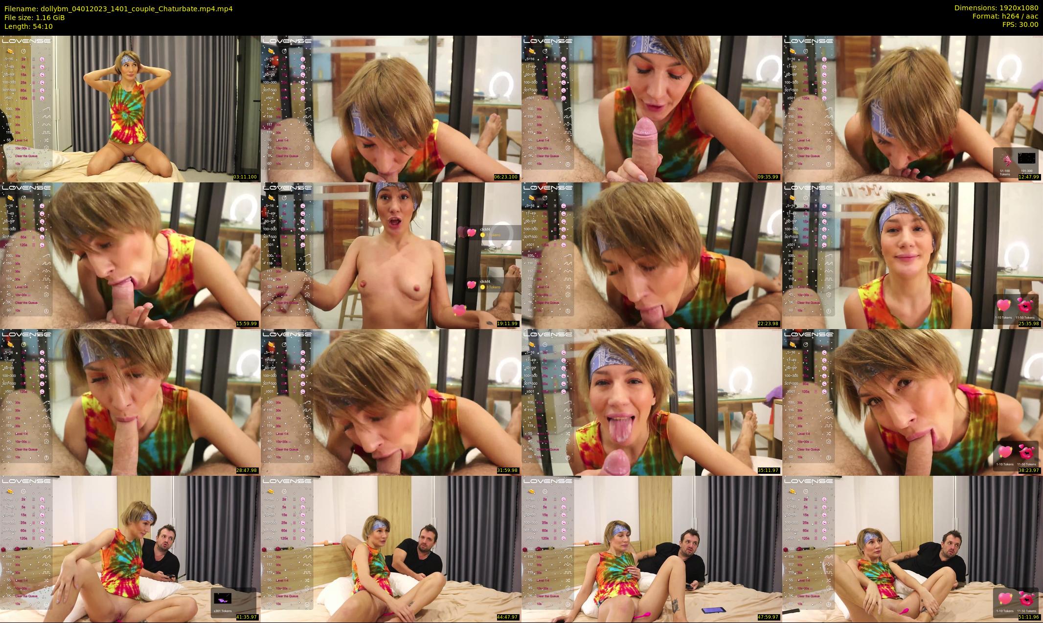 dollybm — 55 minute Chaturbate couple cam show recording, 1080p, Jan 4, 2023