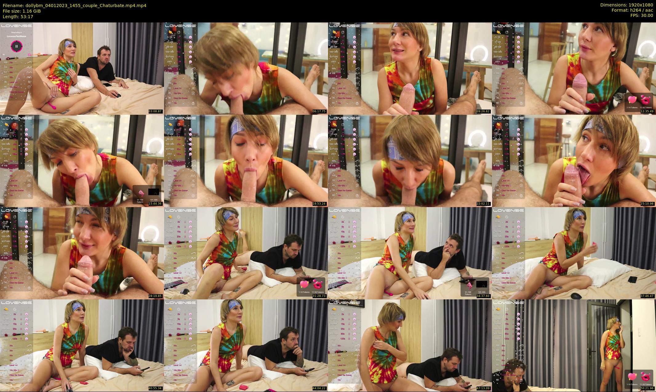 dollybm — 54 minute Chaturbate couple cam show recording, 1080p, Jan 4, 2023