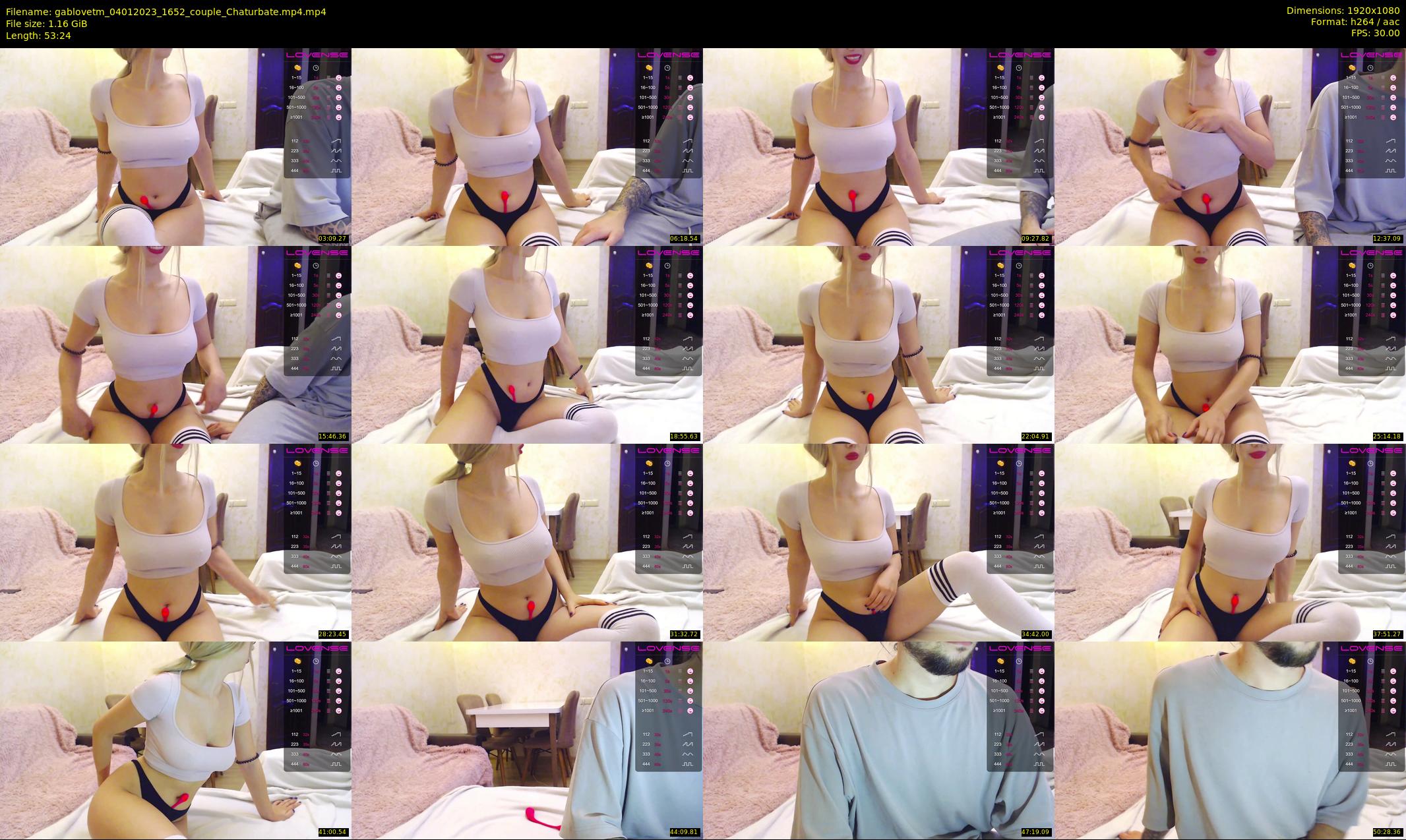 gablovetm — 54 minute Chaturbate couple cam show recording, 1080p, Jan 4, 2023