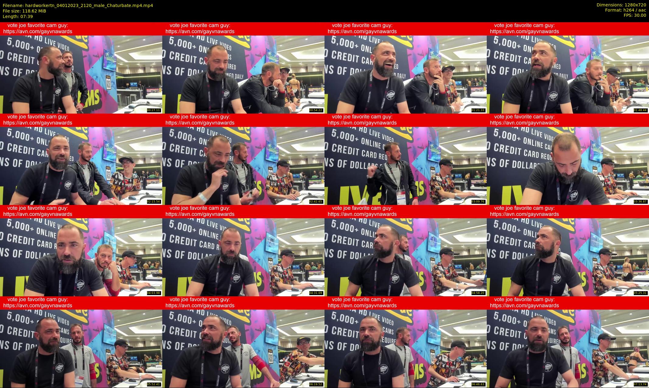 hardworkertn — 8 minute Chaturbate male cam show recording, 720p, Jan 4, 2023