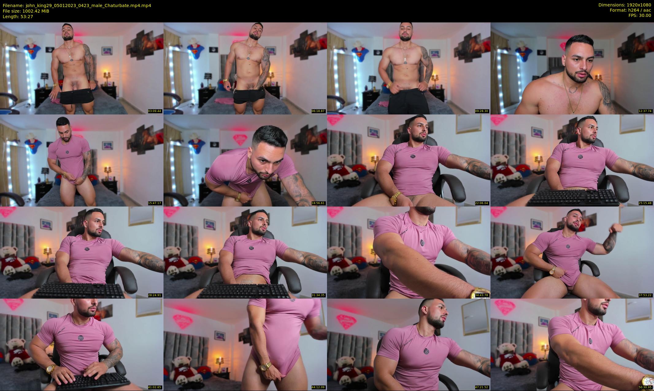 john_king29 — 54 minute Chaturbate male cam show recording, 1080p, Jan 5, 2023