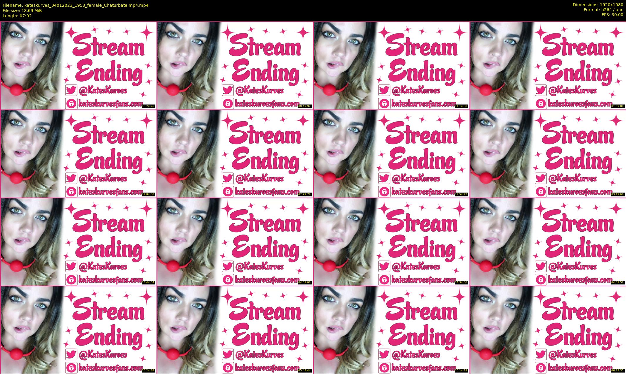 kateskurves — 8 minute Chaturbate female cam show recording, 1080p, Jan 4, 2023