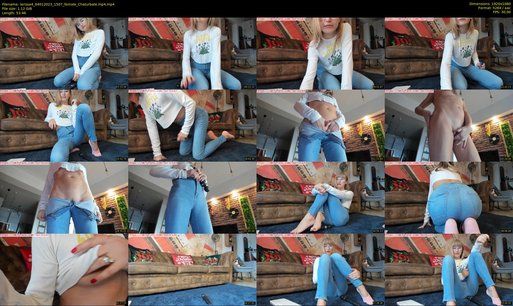 larissa4 — 54 minute Chaturbate female cam show recording, 1080p, Jan 4, 2023