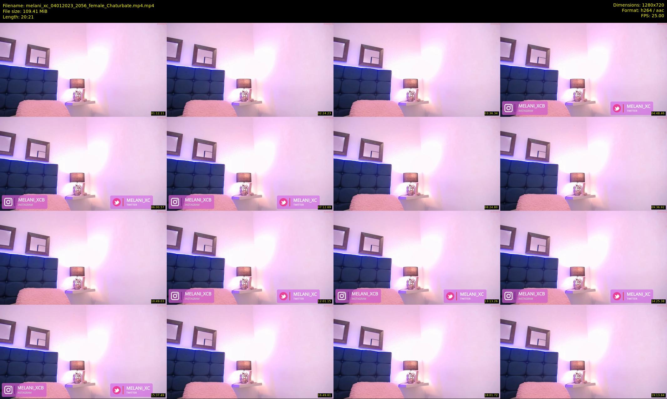 melani_xc — 21 minute Chaturbate female cam show recording, 720p, Jan 4, 2023