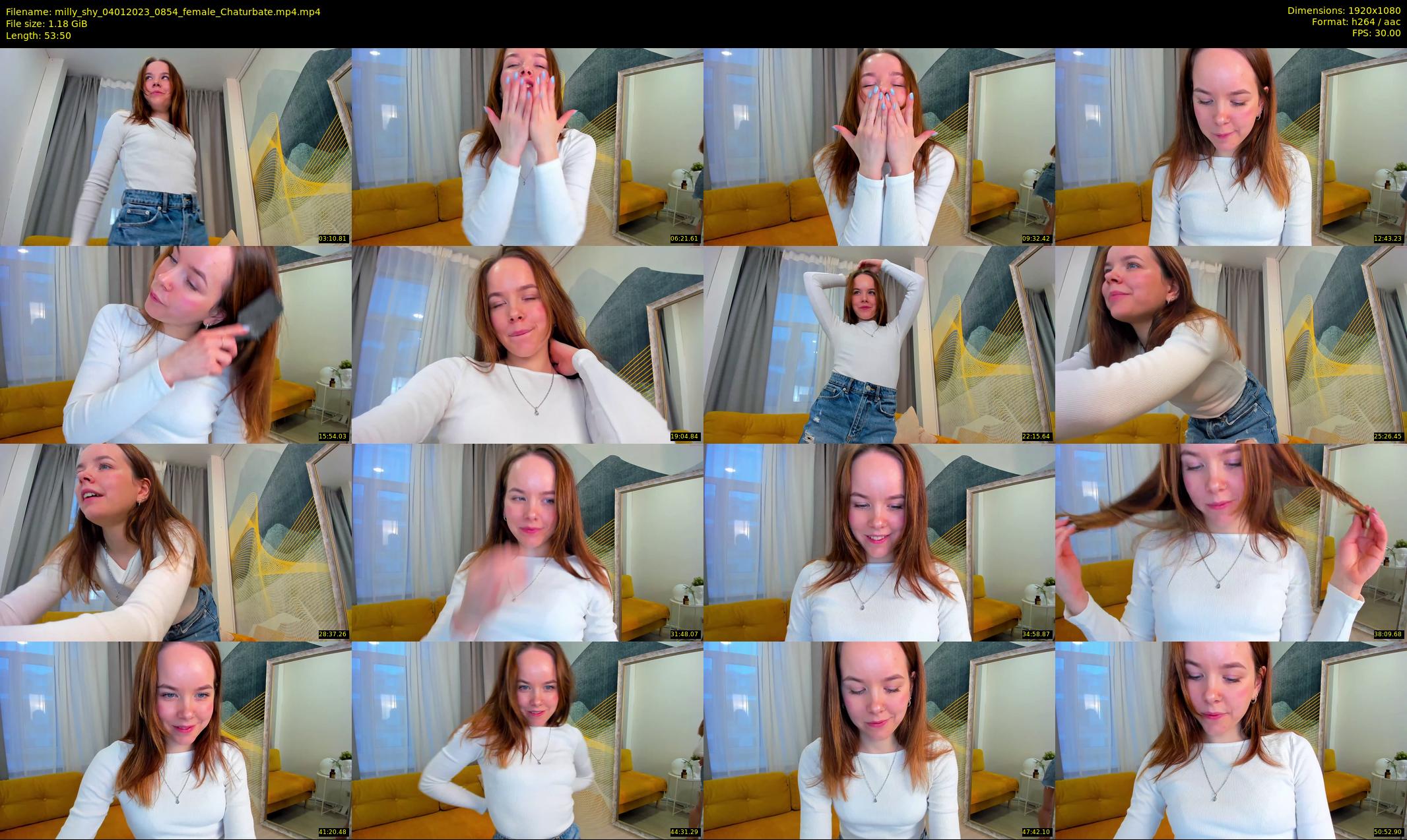 milly_shy — 54 minute Chaturbate female cam show recording, 1080p, Jan 4, 2023