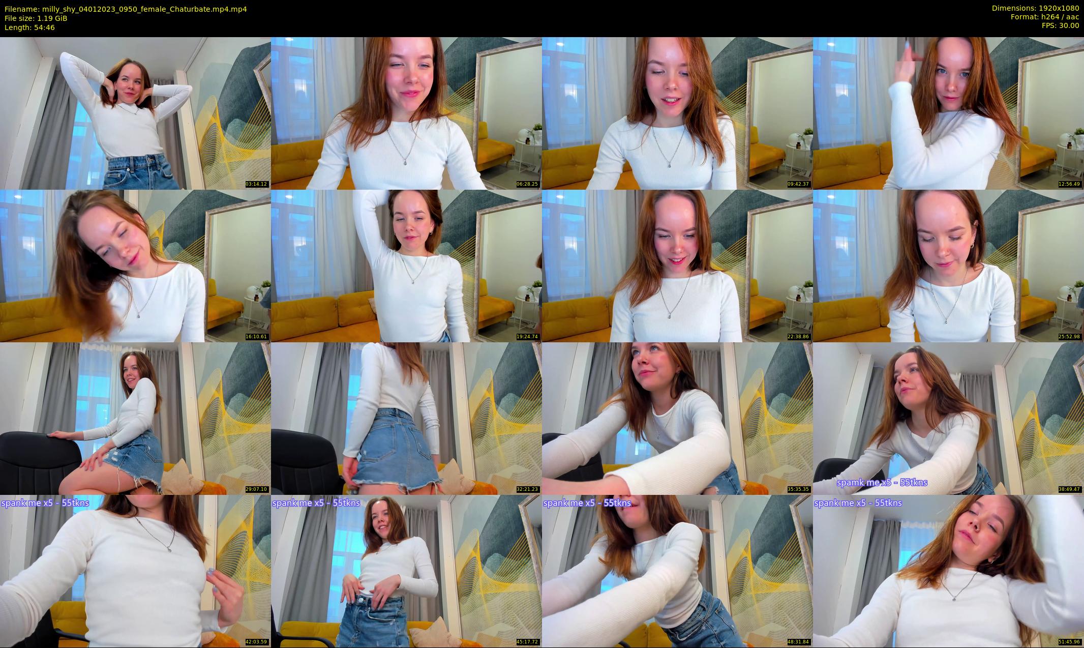milly_shy — 55 minute Chaturbate female cam show recording, 1080p, Jan 4, 2023