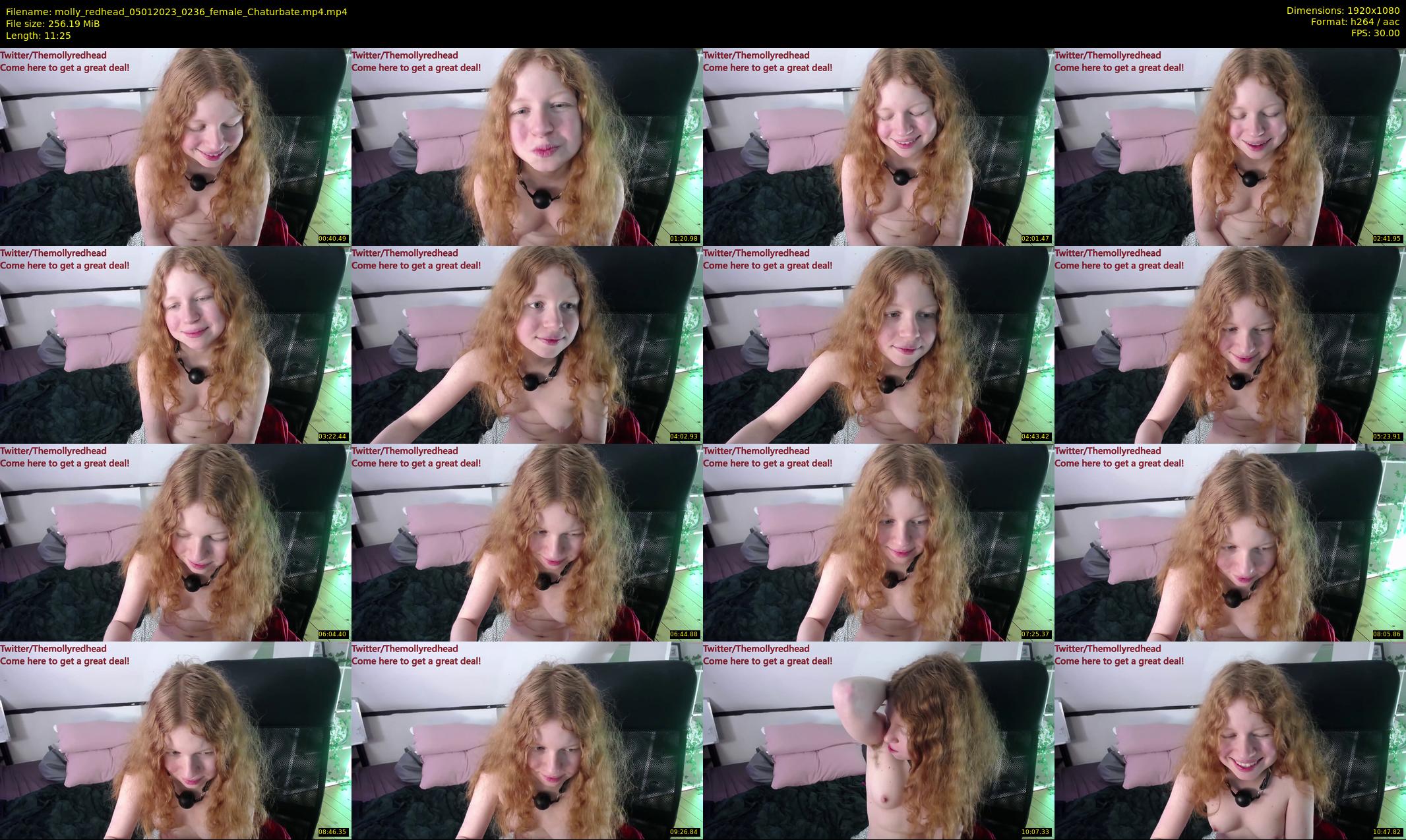 molly_redhead — 12 minute Chaturbate female cam show recording, 1080p, Jan 5, 2023