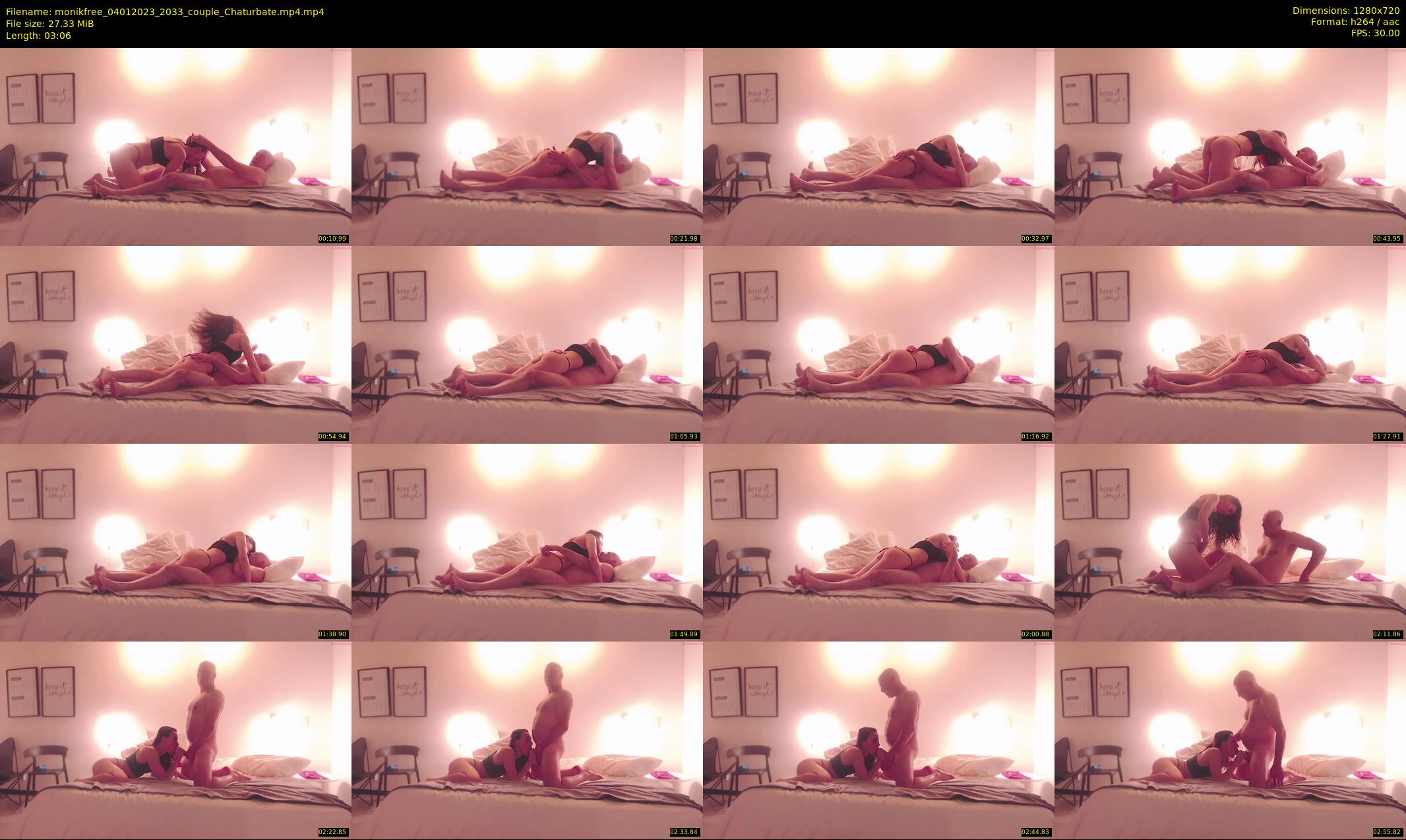 monikfree — 4 minute Chaturbate couple cam show recording, 720p, Jan 4, 2023