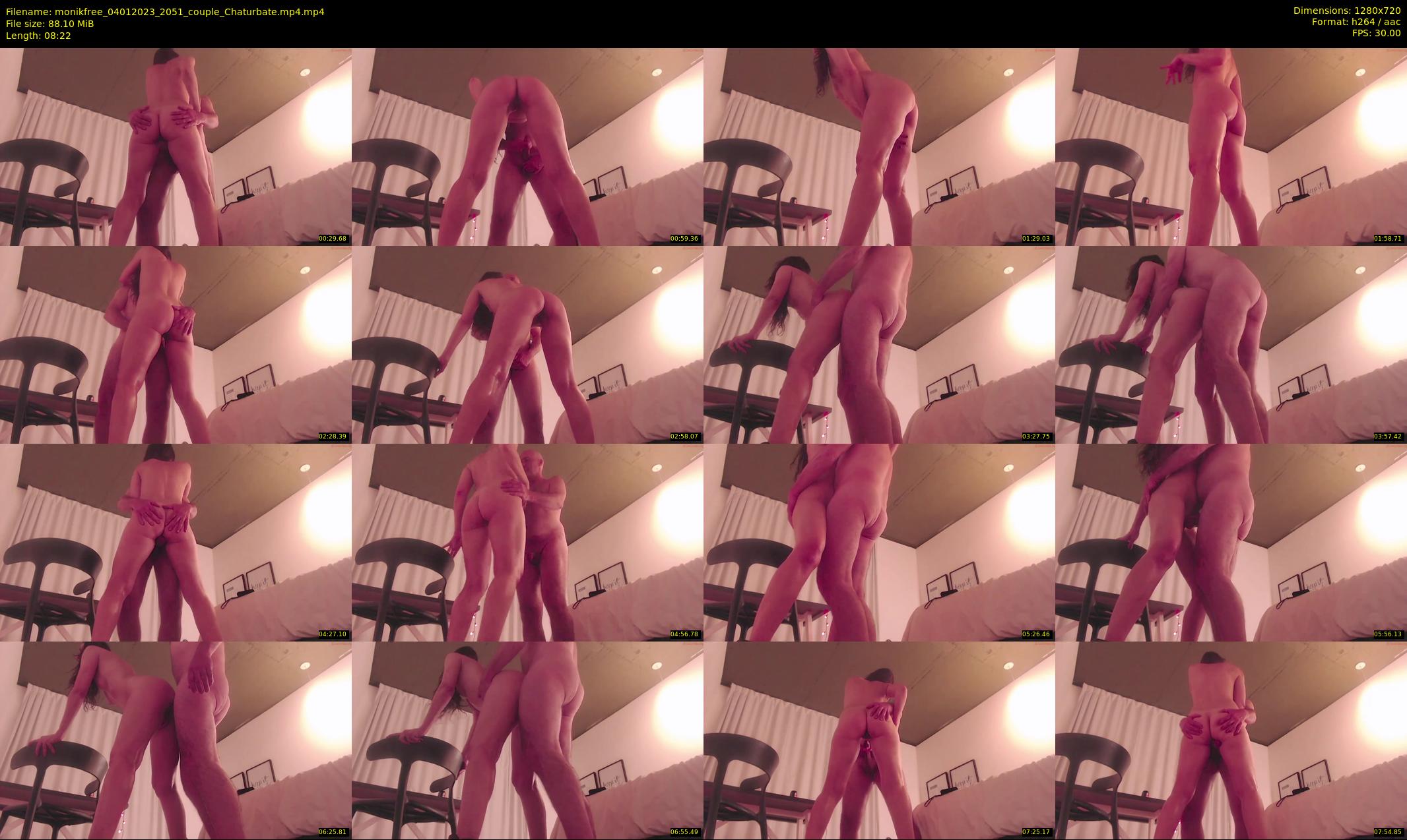 monikfree — 9 minute Chaturbate couple cam show recording, 720p, Jan 4, 2023