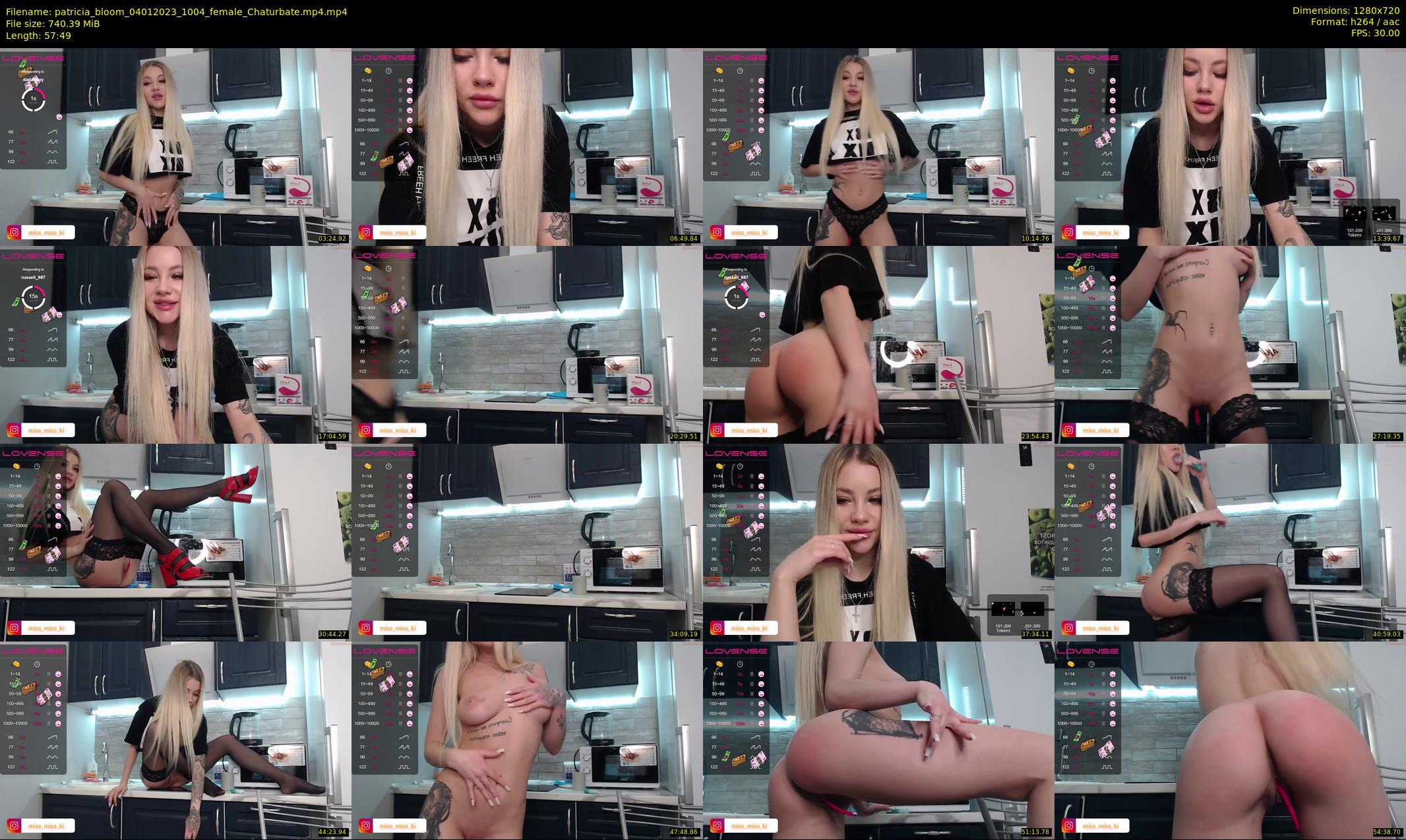 patricia_bloom — 58 minute Chaturbate female cam show recording, 720p, Jan 4, 2023