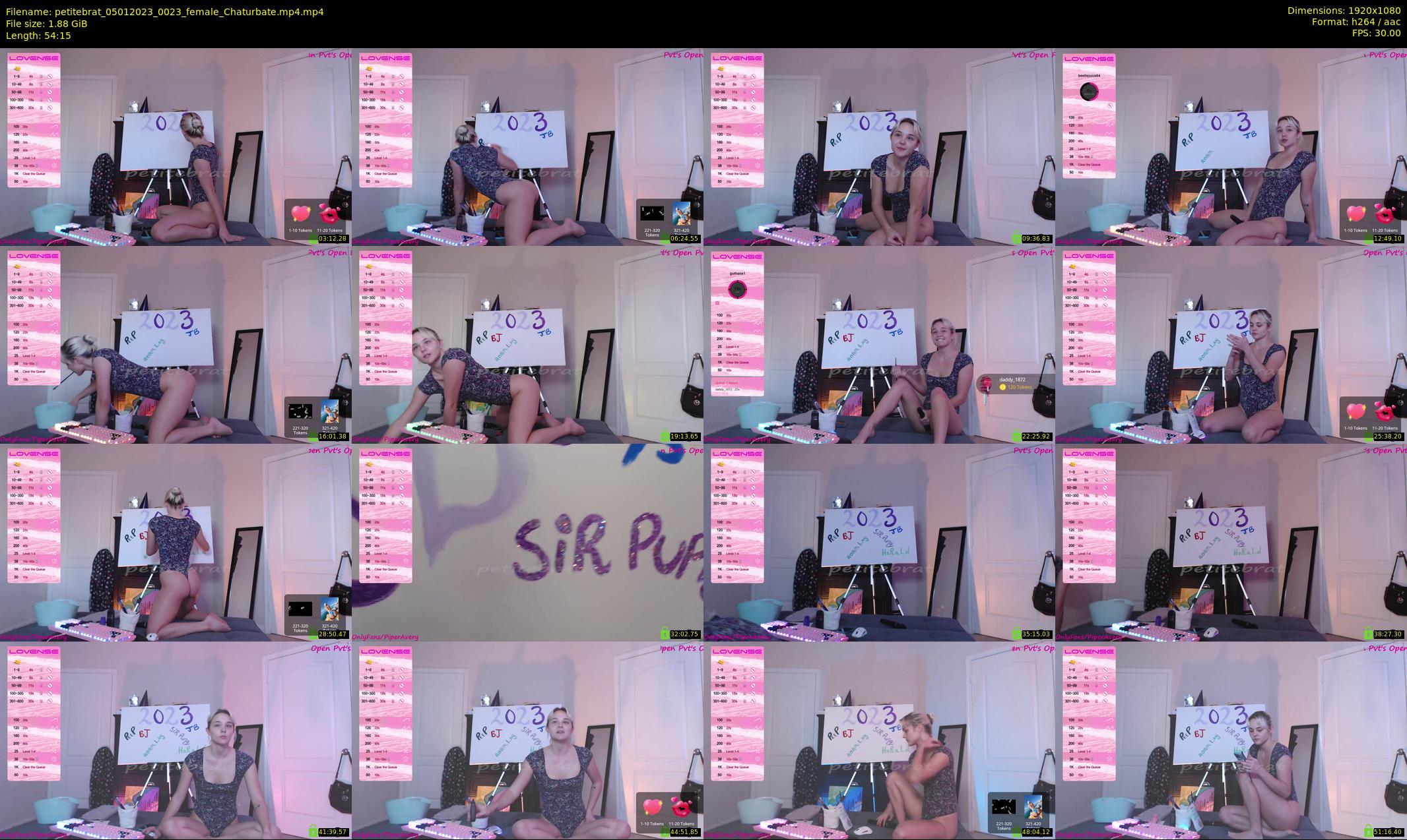 petitebrat — 55 minute Chaturbate female cam show recording, 1080p, Jan 5, 2023