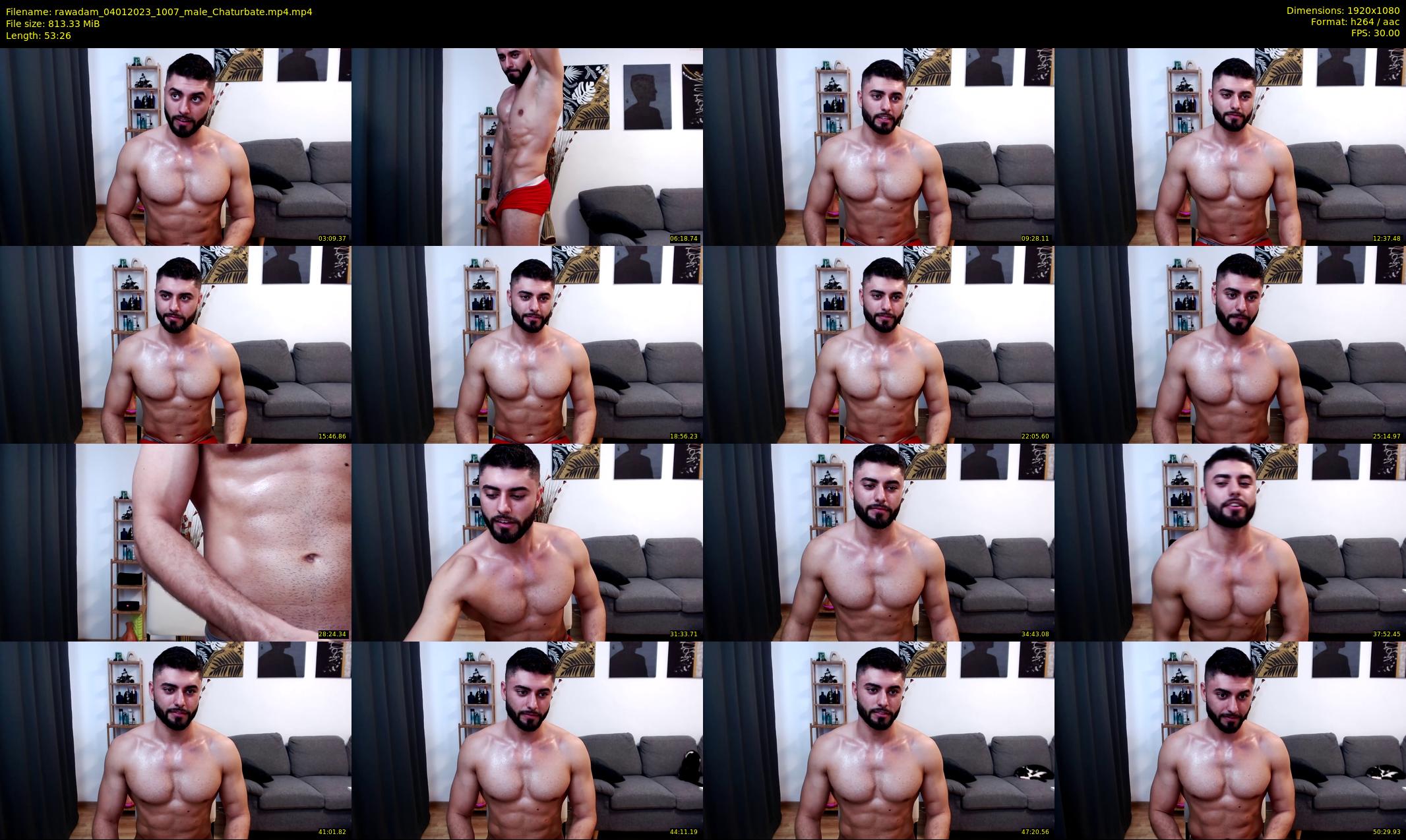 rawadam — 54 minute Chaturbate male cam show recording, 1080p, Jan 4, 2023