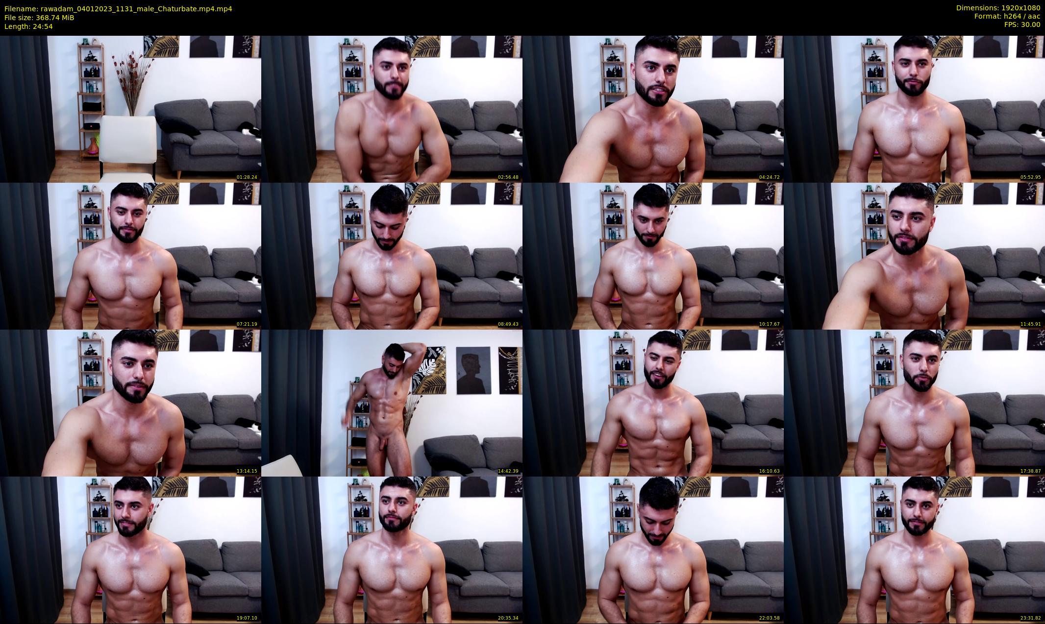 rawadam — 25 minute Chaturbate male cam show recording, 1080p, Jan 4, 2023