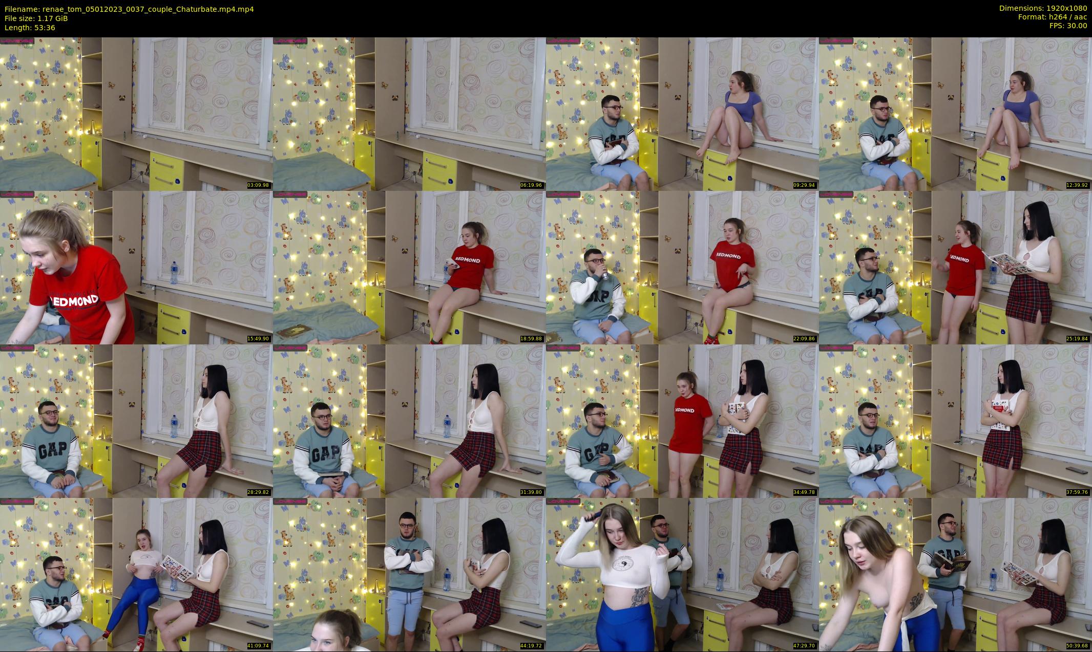 renae_tom — 54 minute Chaturbate couple cam show recording, 1080p, Jan 5, 2023