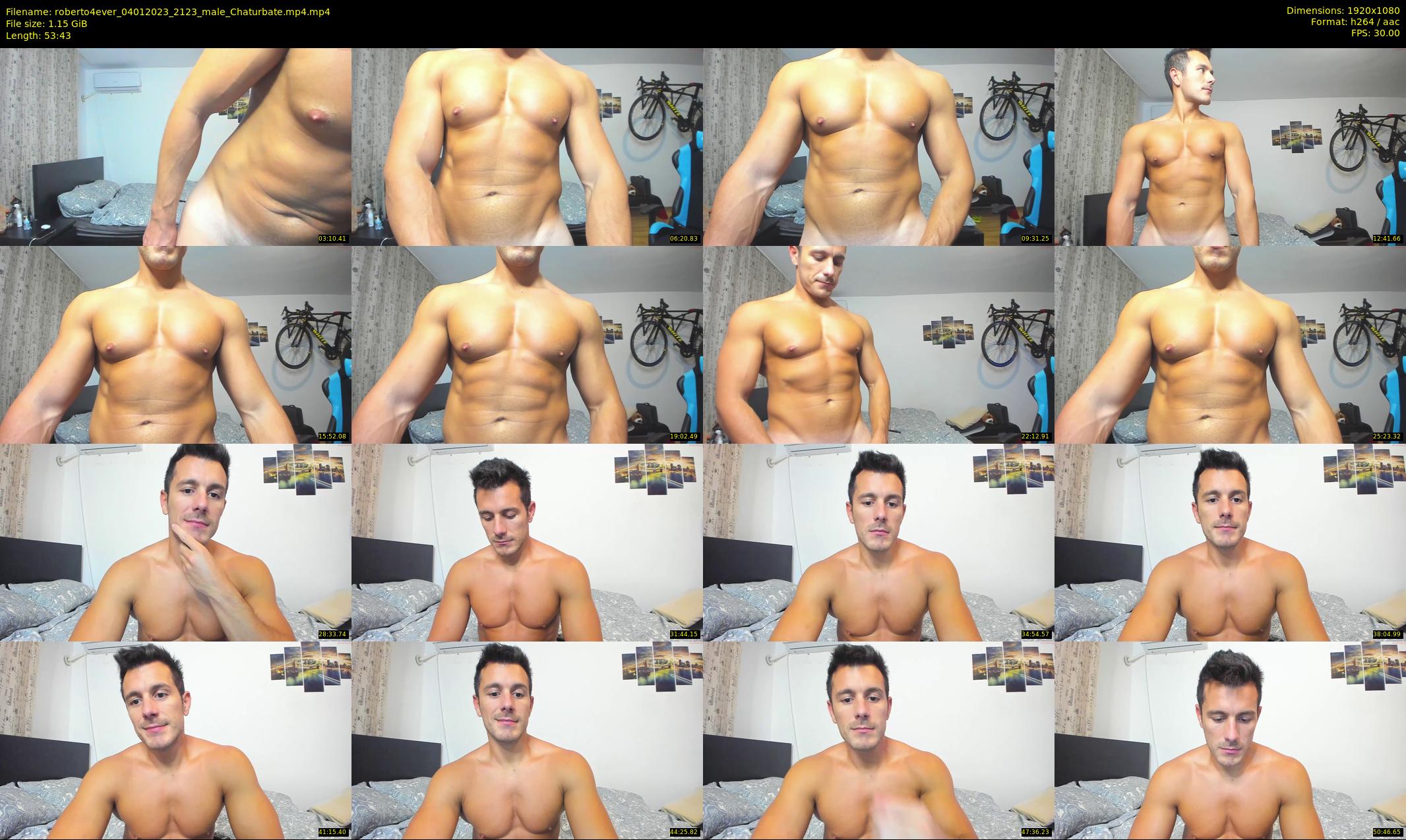 roberto4ever — 54 minute Chaturbate male cam show recording, 1080p, Jan 4, 2023