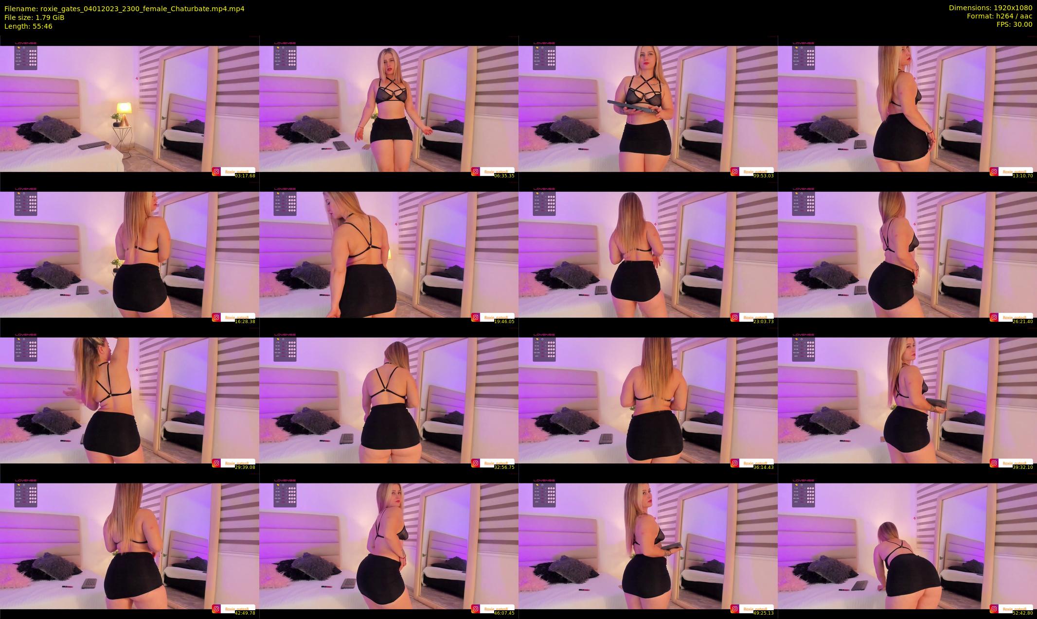 roxie_gates — 56 minute Chaturbate female cam show recording, 1080p, Jan 4, 2023