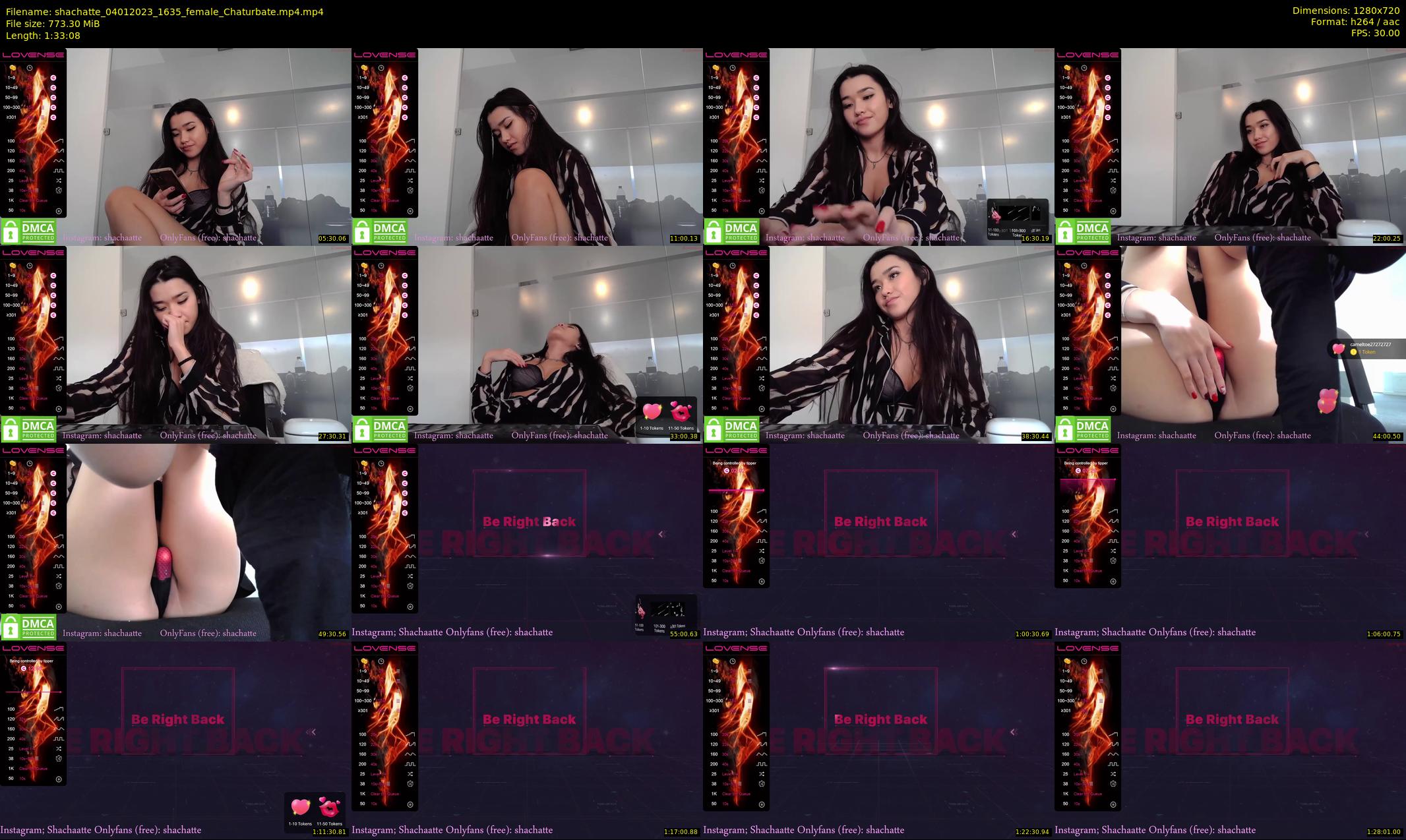 shachatte — 94 minute Chaturbate couple cam show recording, 720p, Jan 4, 2023
