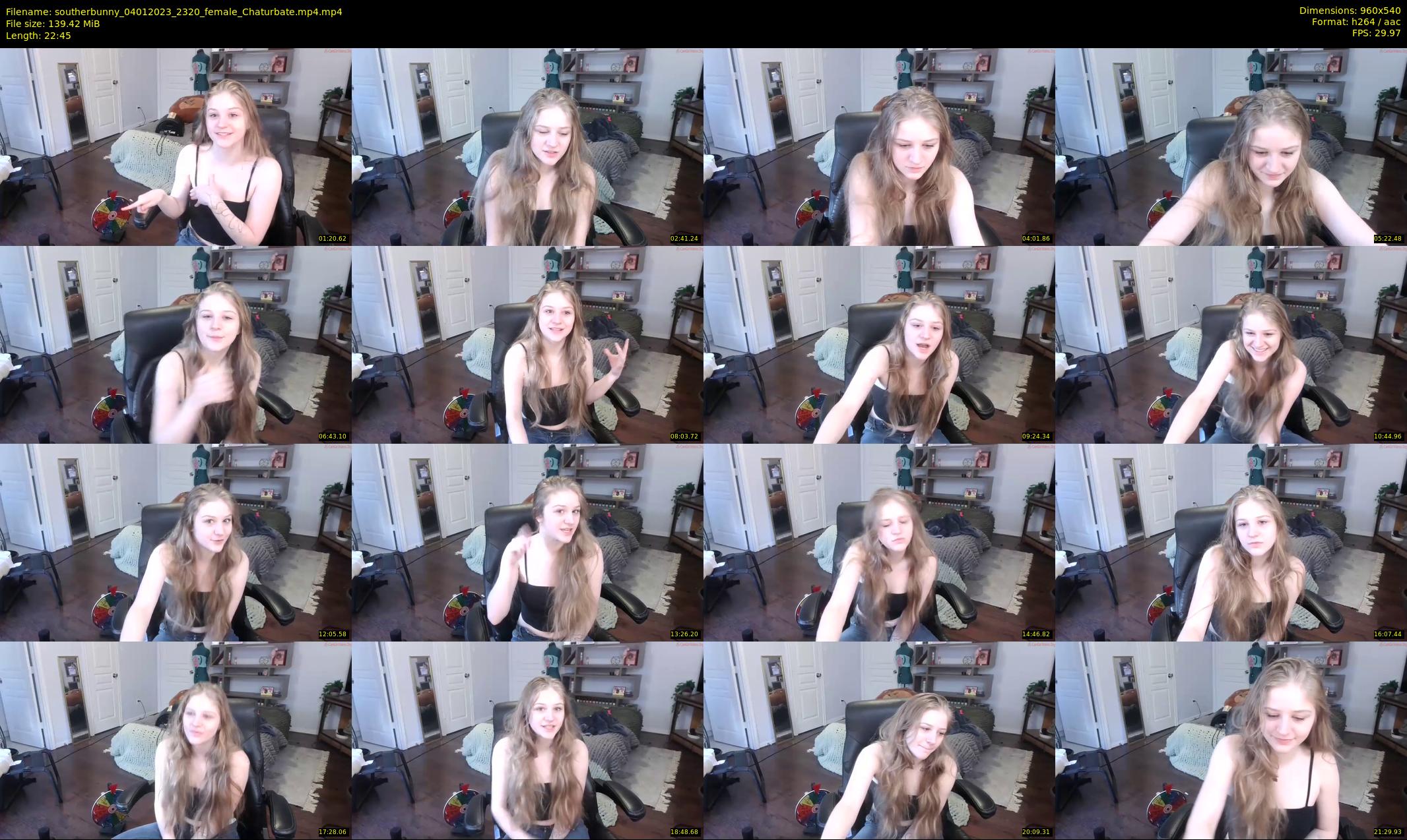 southerbunny — 23 minute Chaturbate female cam show recording, 480p, Jan 4, 2023