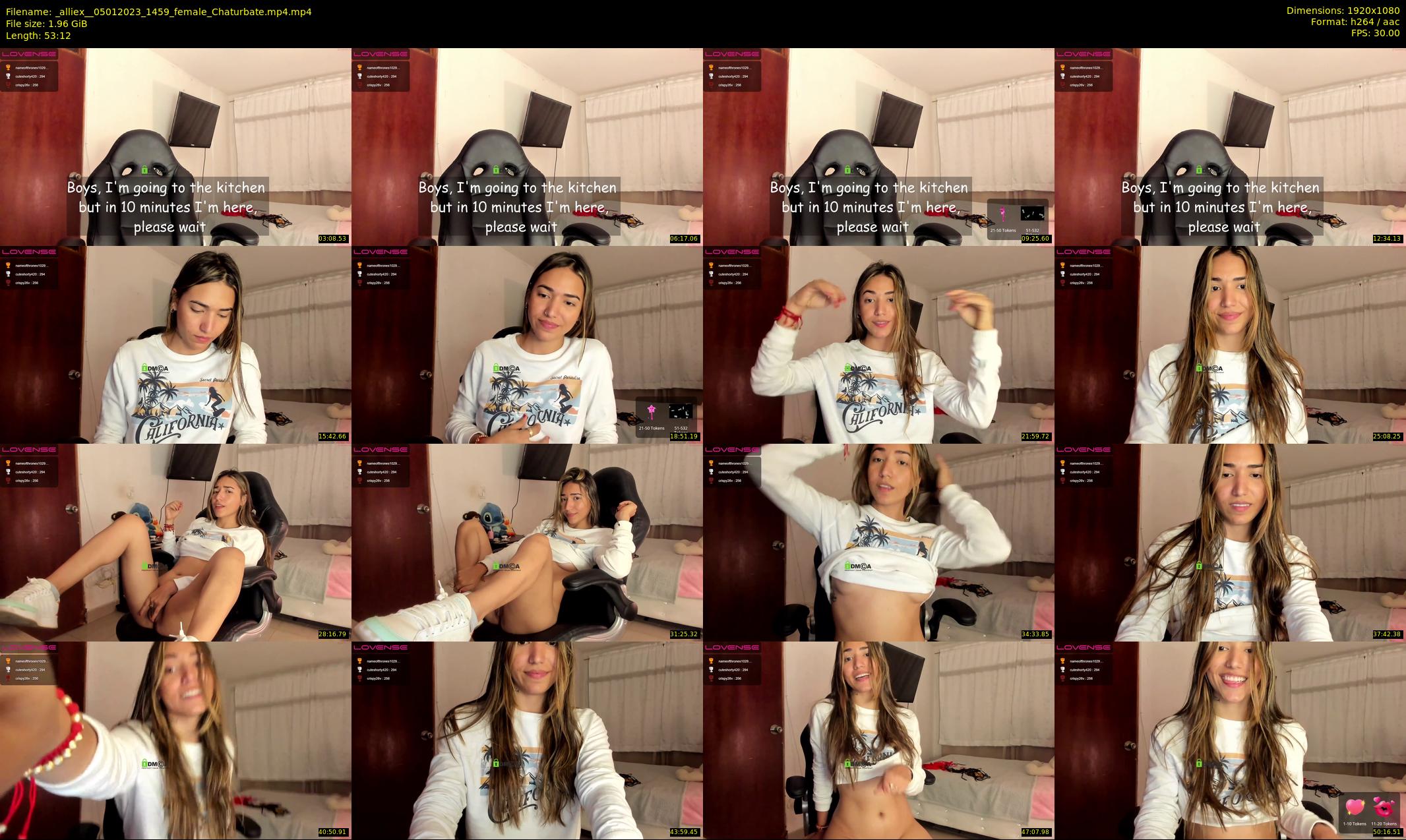 _alliex_ — 54 minute Chaturbate female cam show recording, 1080p, Jan 5, 2023