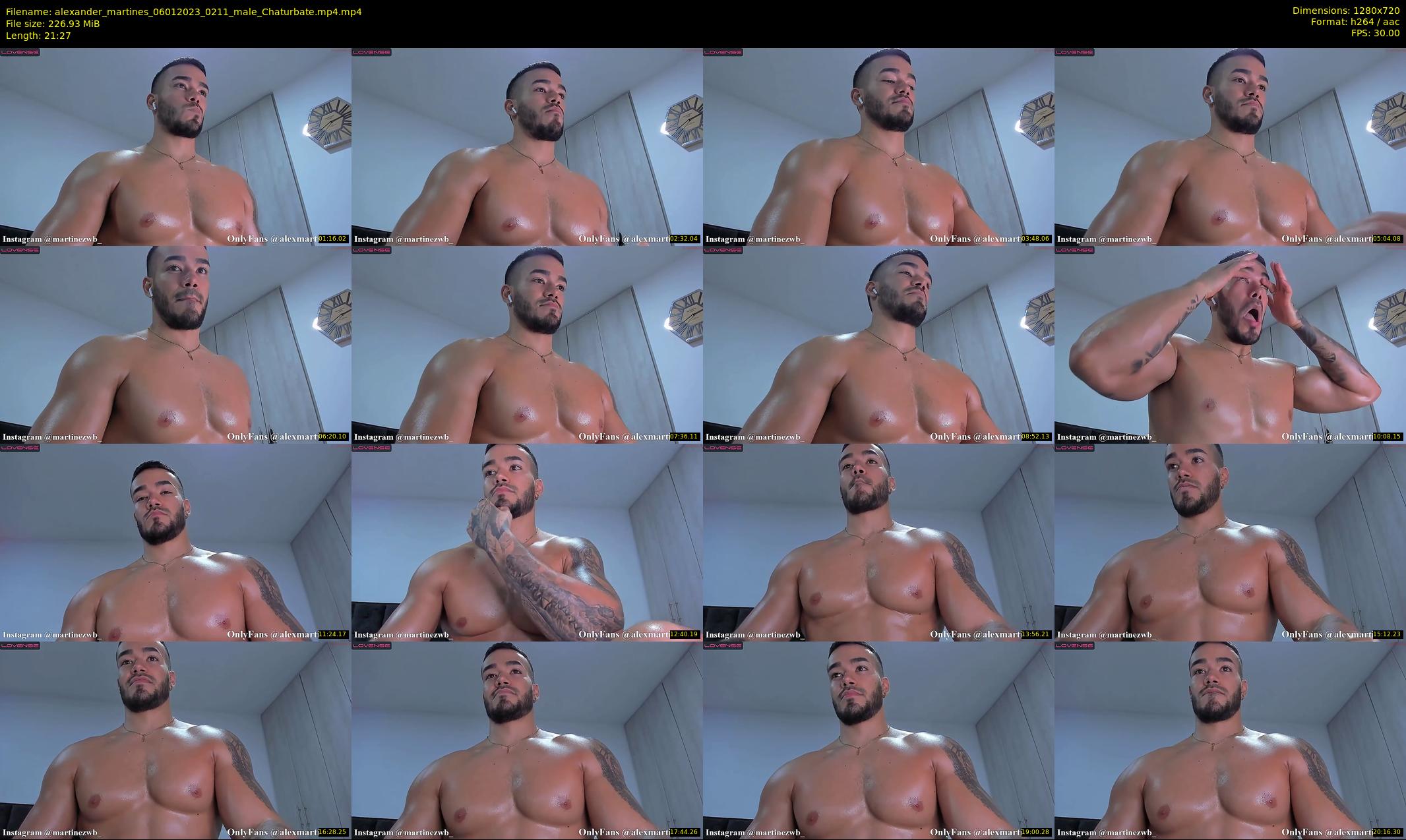 alexander_martines — 22 minute Chaturbate male cam show recording, 720p, Jan 6, 2023
