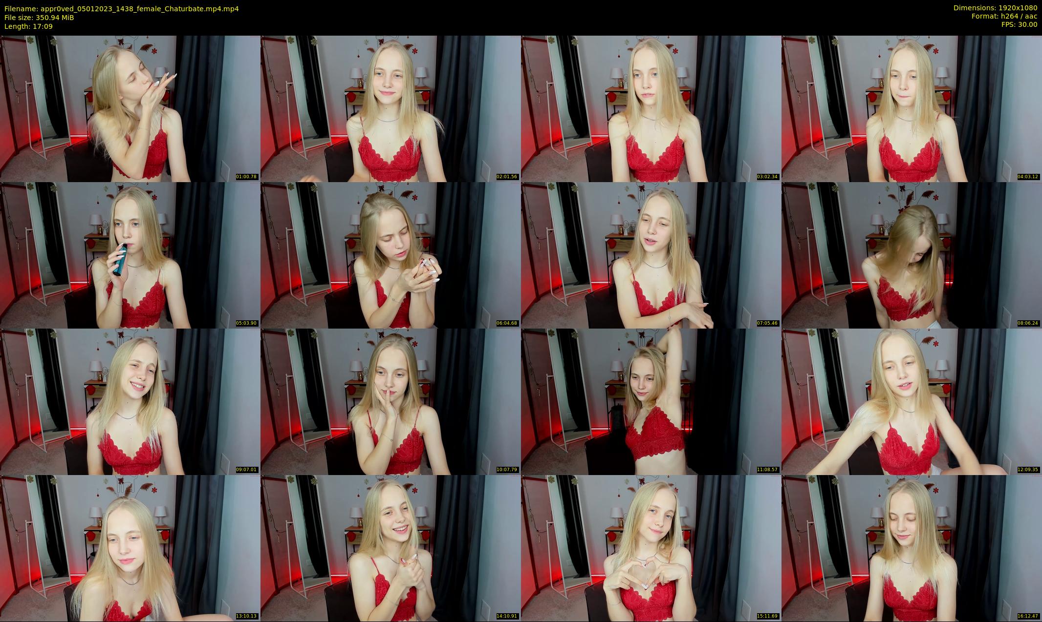appr0ved — 18 minute Chaturbate female cam show recording, 1080p, Jan 5, 2023
