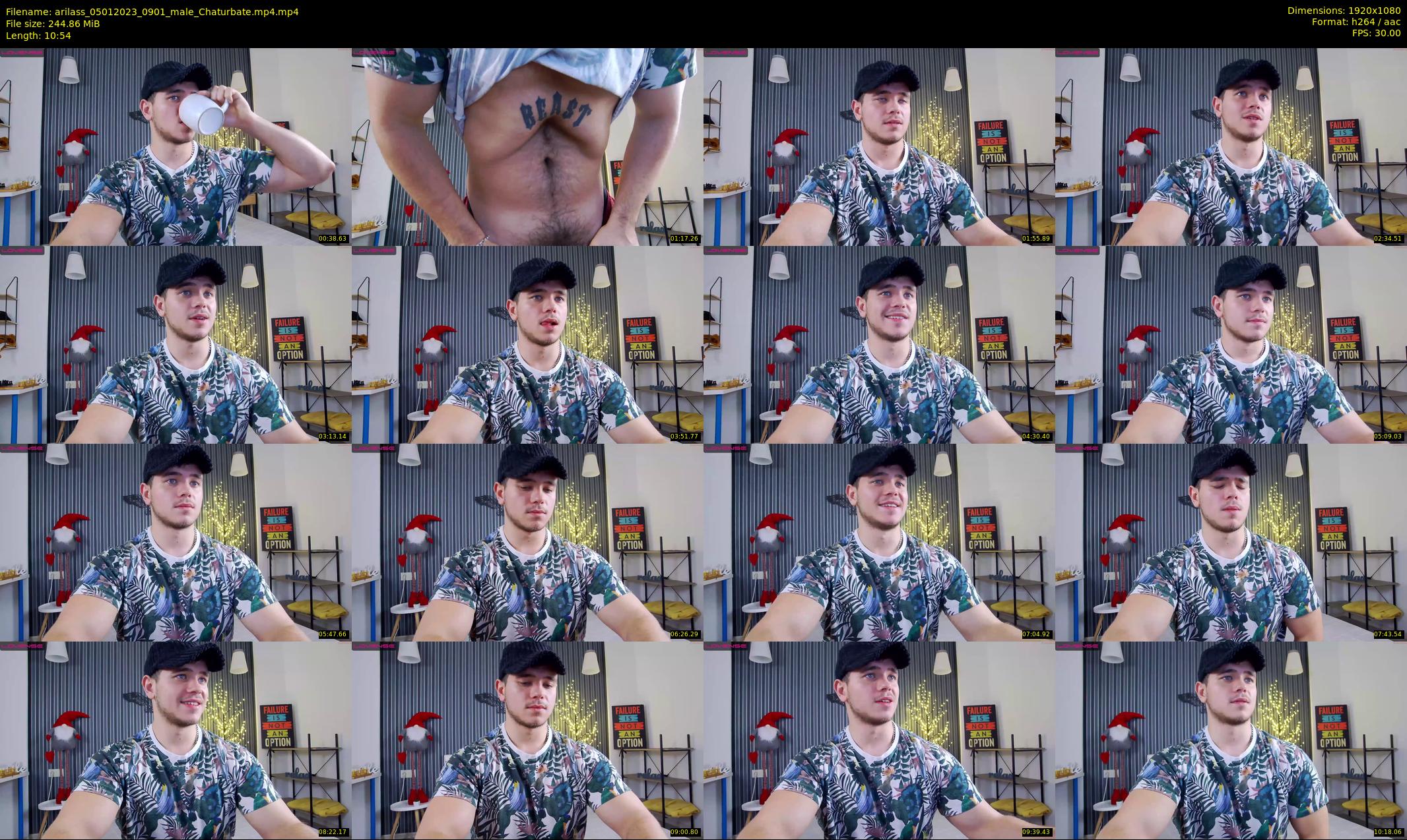 arilass — 11 minute Chaturbate male cam show recording, 1080p, Jan 5, 2023