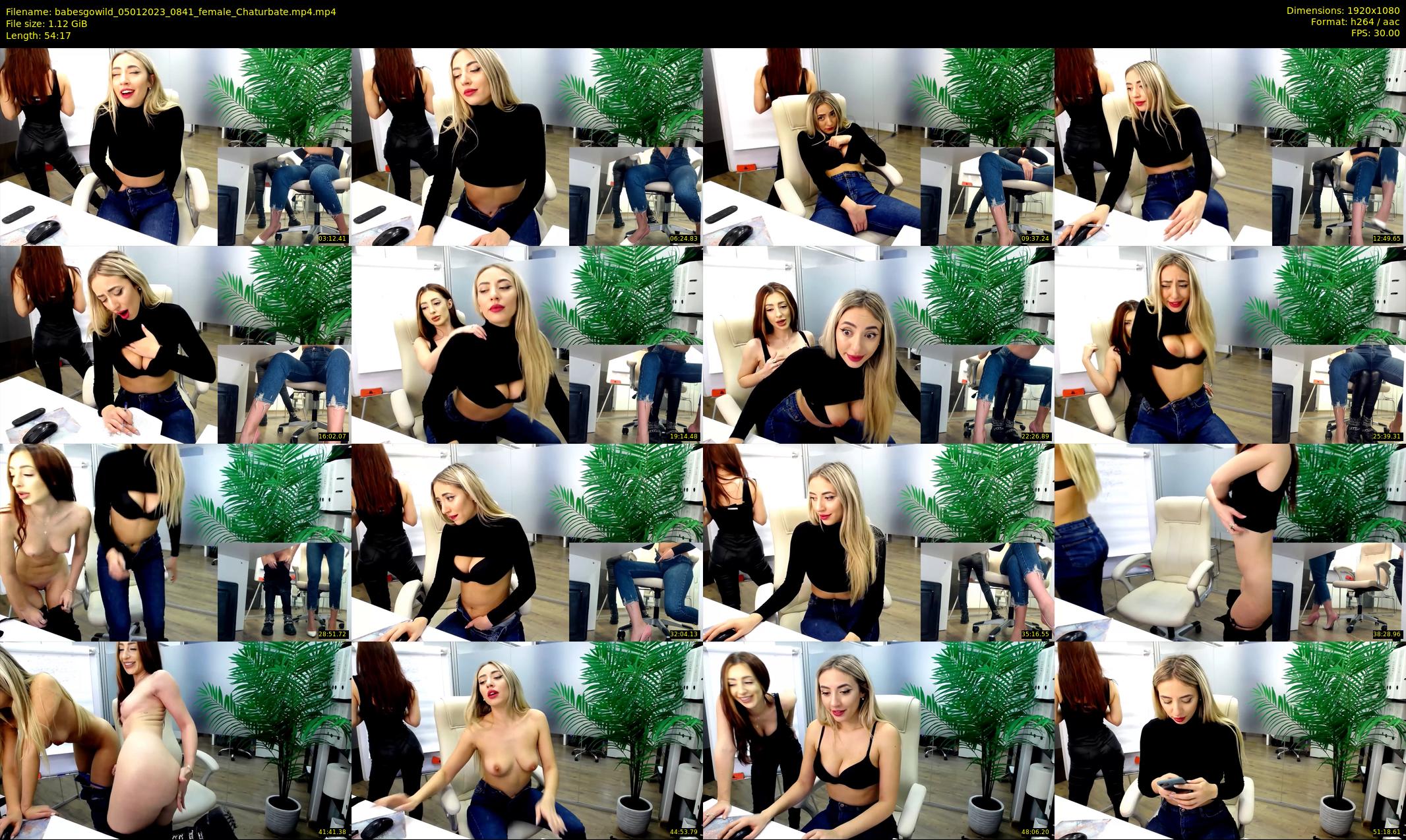 babesgowild — 55 minute Chaturbate couple cam show recording, 1080p, Jan 5, 2023