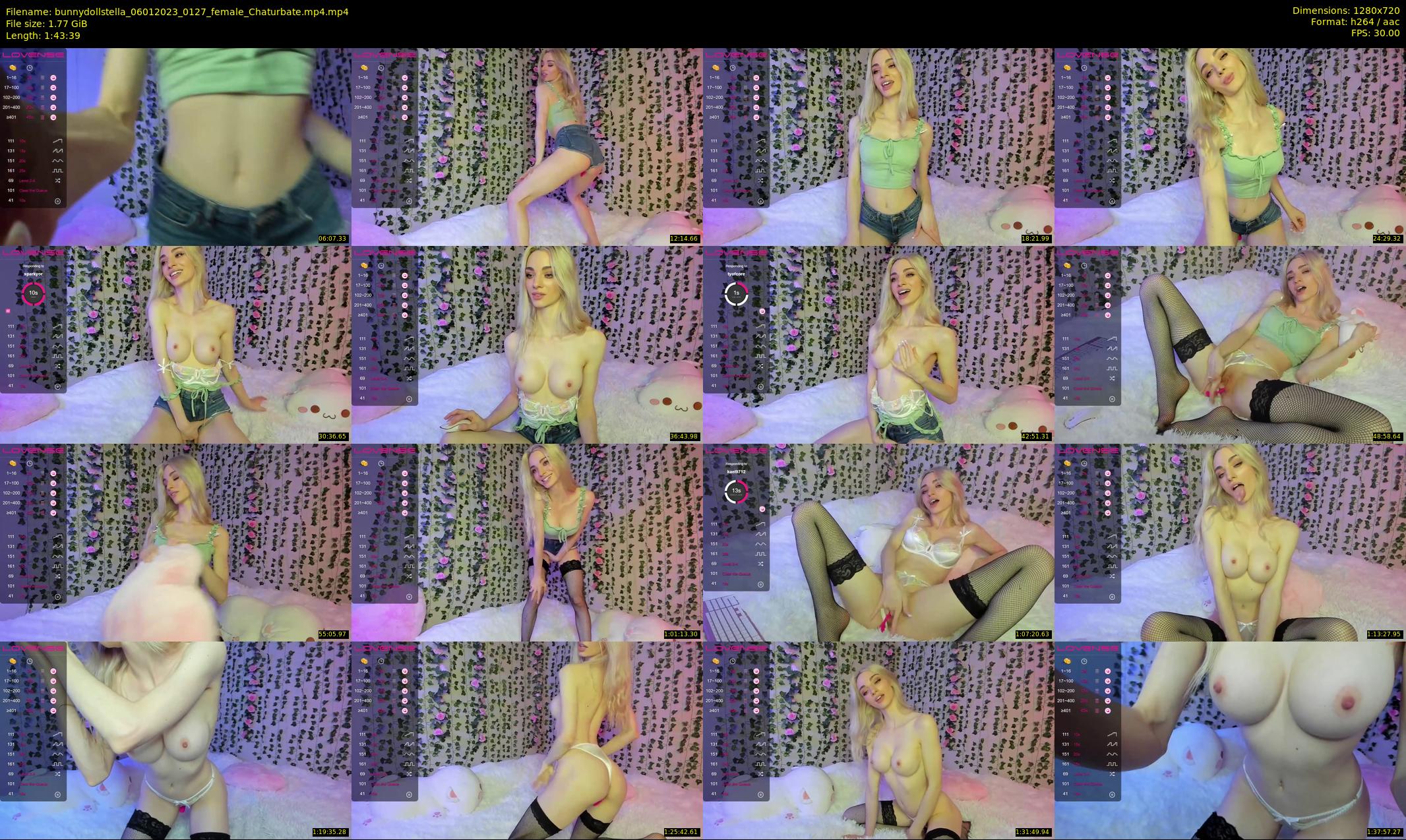 bunnydollstella — 104 minute Chaturbate female cam show recording, 720p, Jan 6, 2023