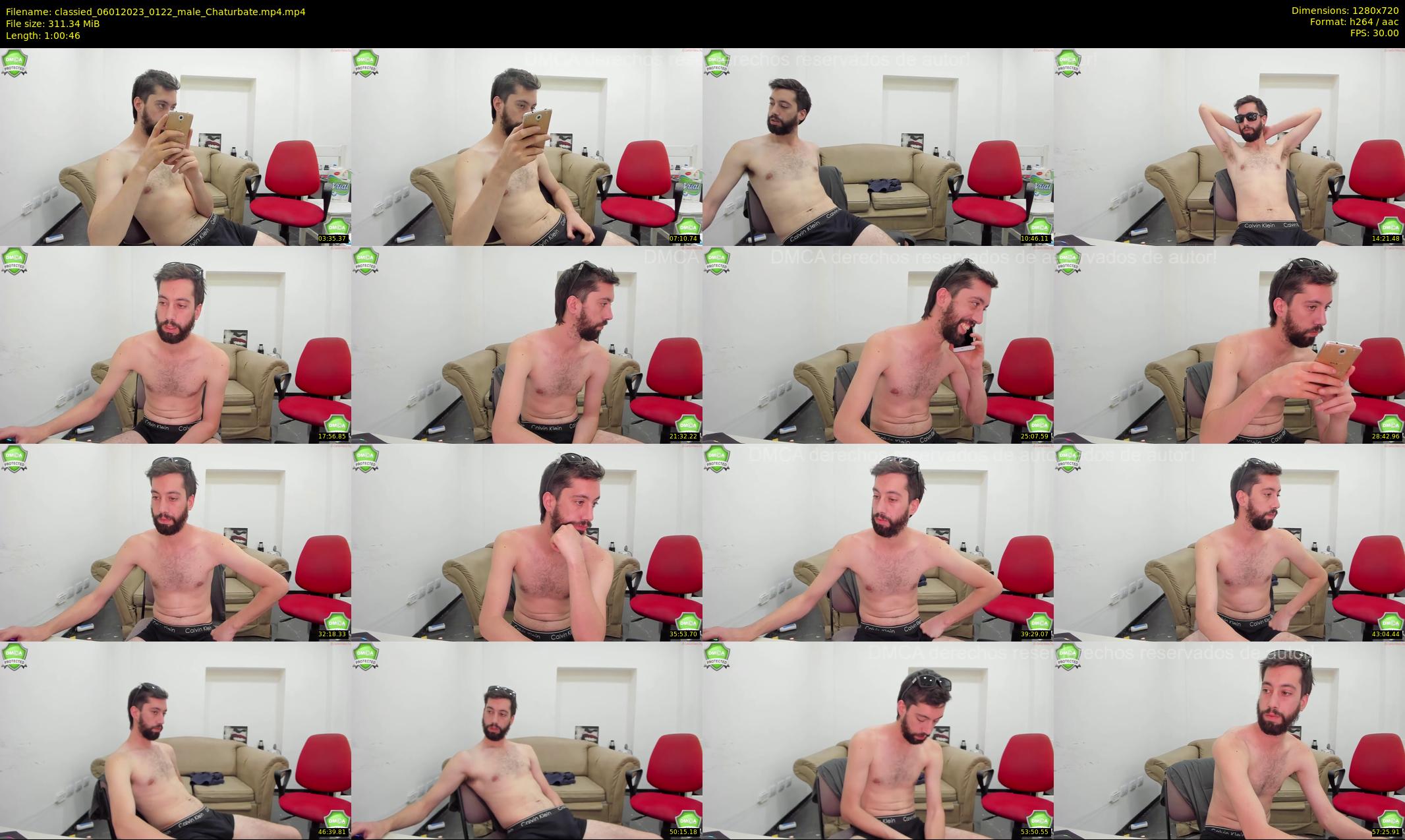 classied — 61 minute Chaturbate male cam show recording, 720p, Jan 6, 2023