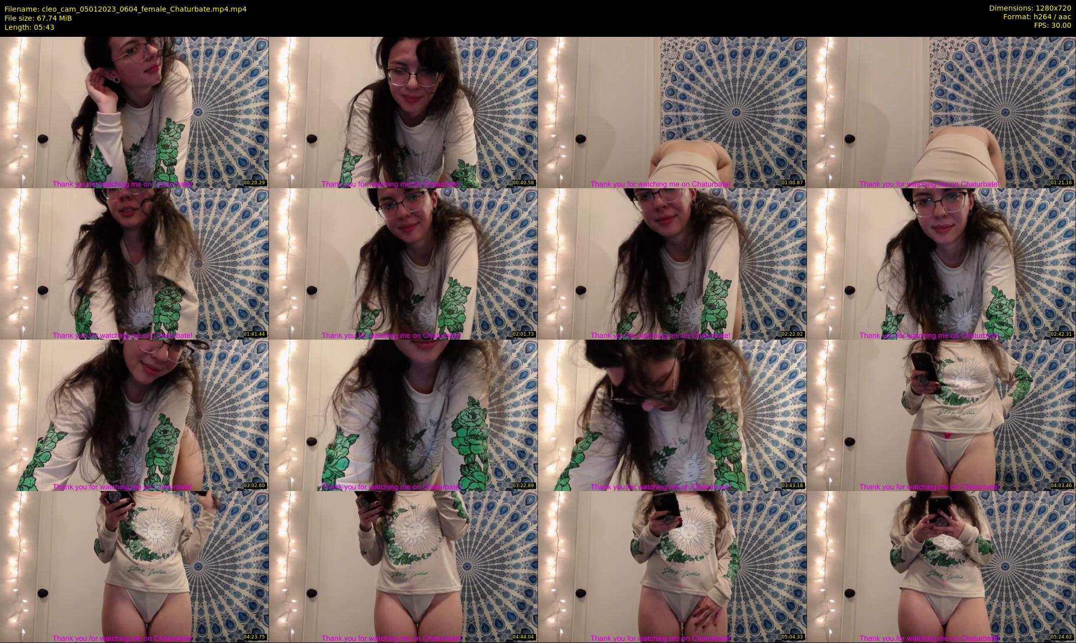 cleo_cam — 6 minute Chaturbate female cam show recording, 720p, Jan 5, 2023