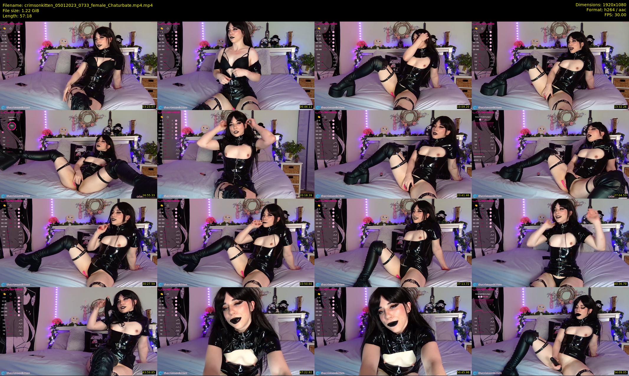 crimsonkitten — 58 minute Chaturbate female cam show recording, 1080p, Jan 5, 2023