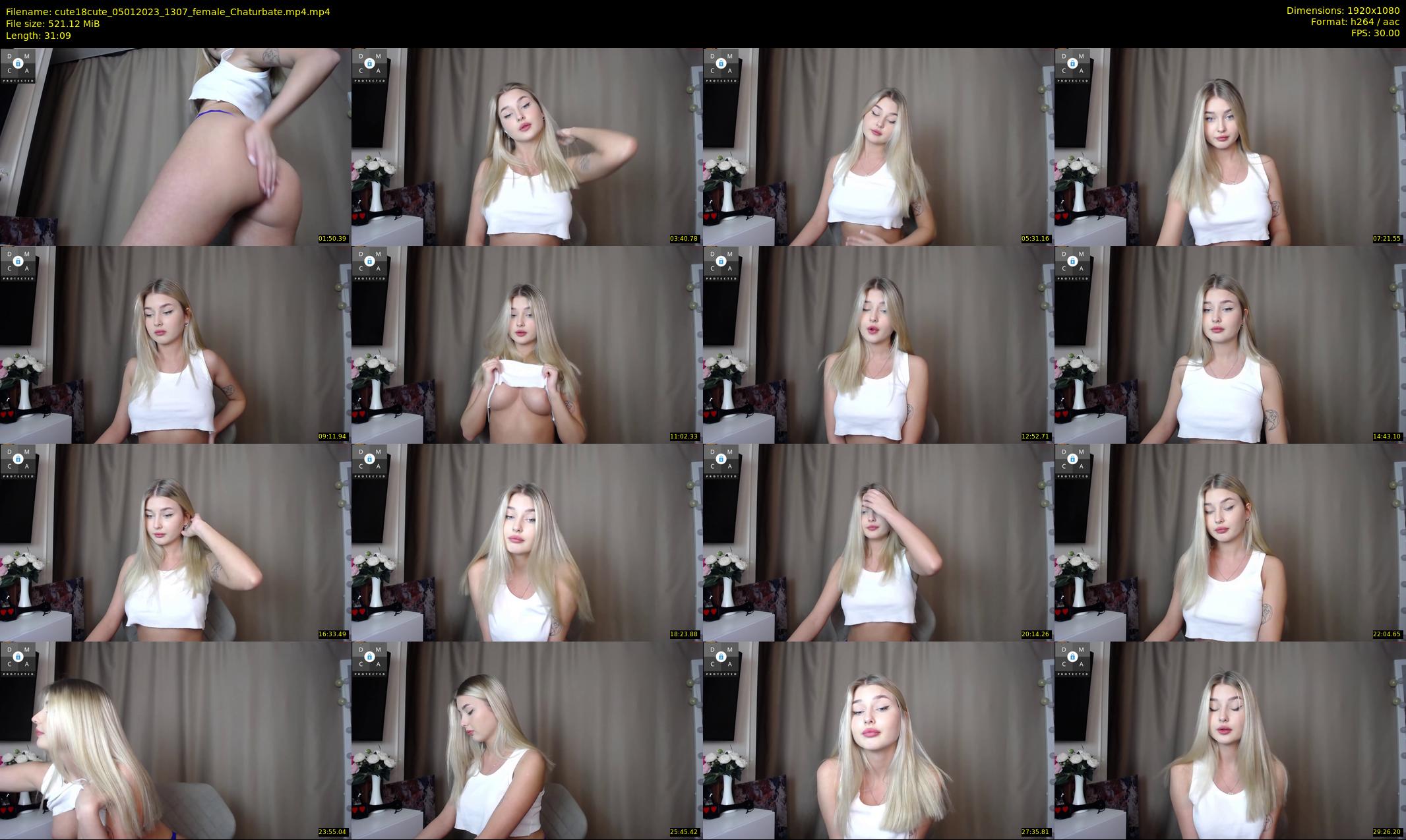 cute18cute — 32 minute Chaturbate female cam show recording, 1080p, Jan 5, 2023