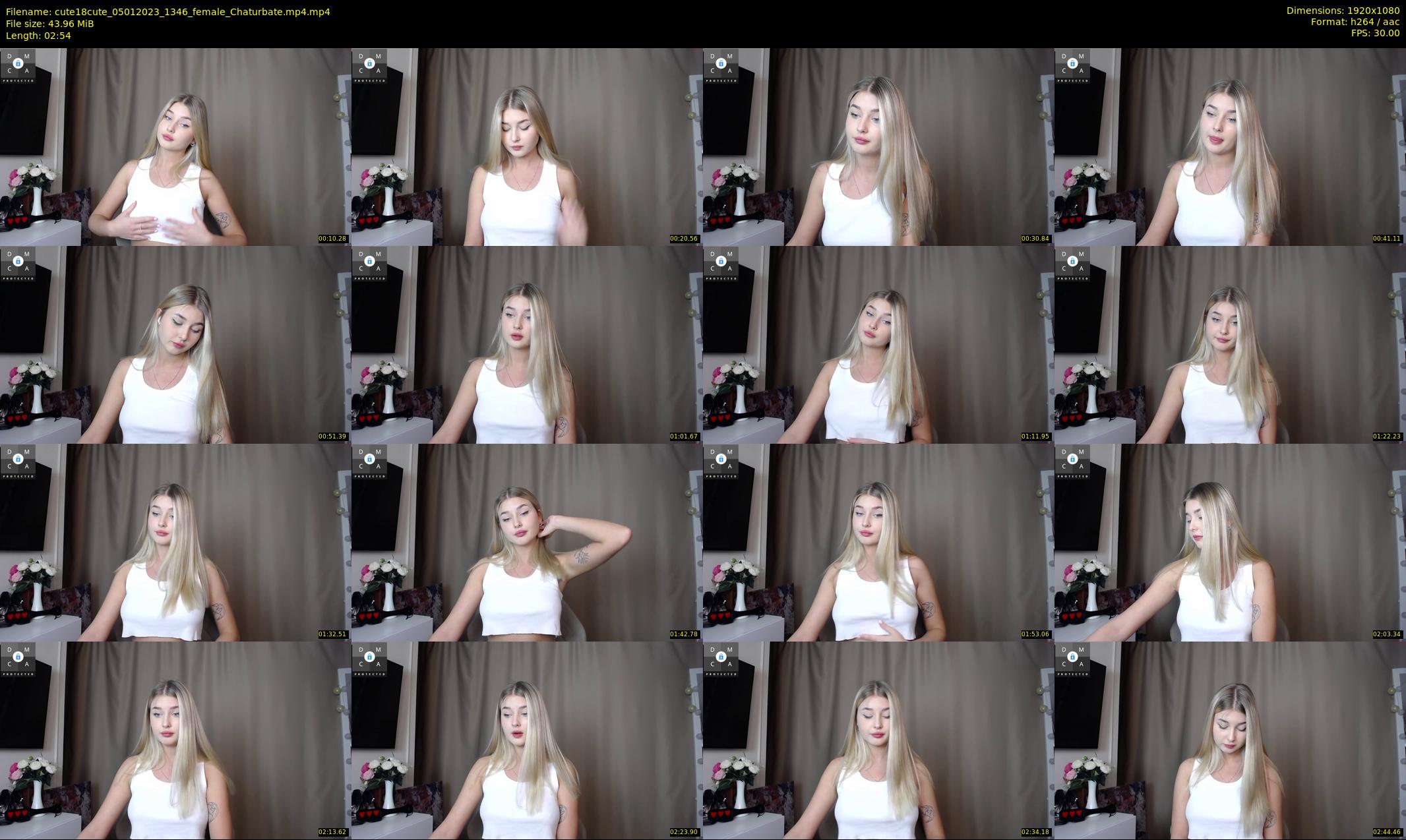 cute18cute — 3 minute Chaturbate female cam show recording, 1080p, Jan 5, 2023