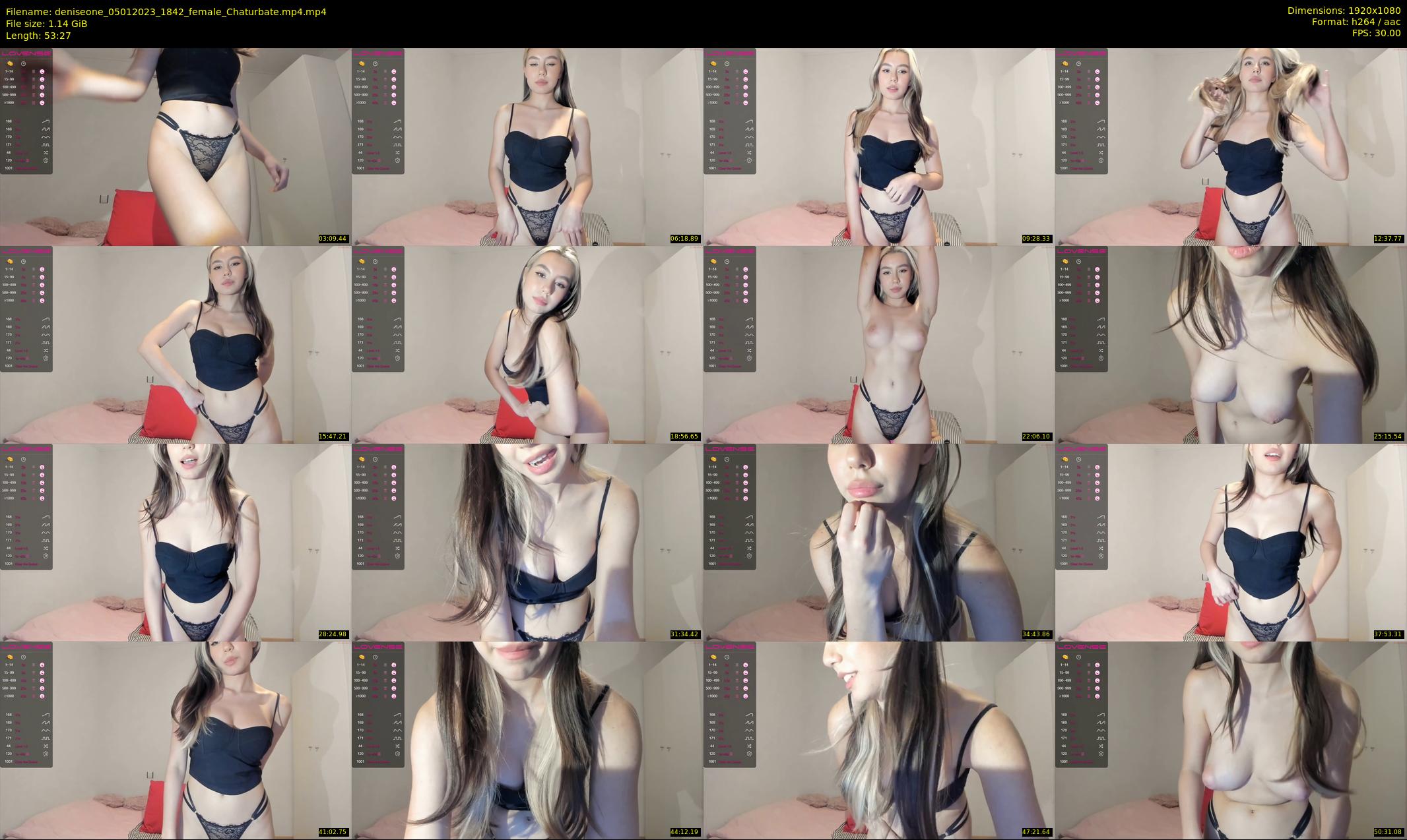 deniseone — 54 minute Chaturbate female cam show recording, 1080p, Jan 5, 2023