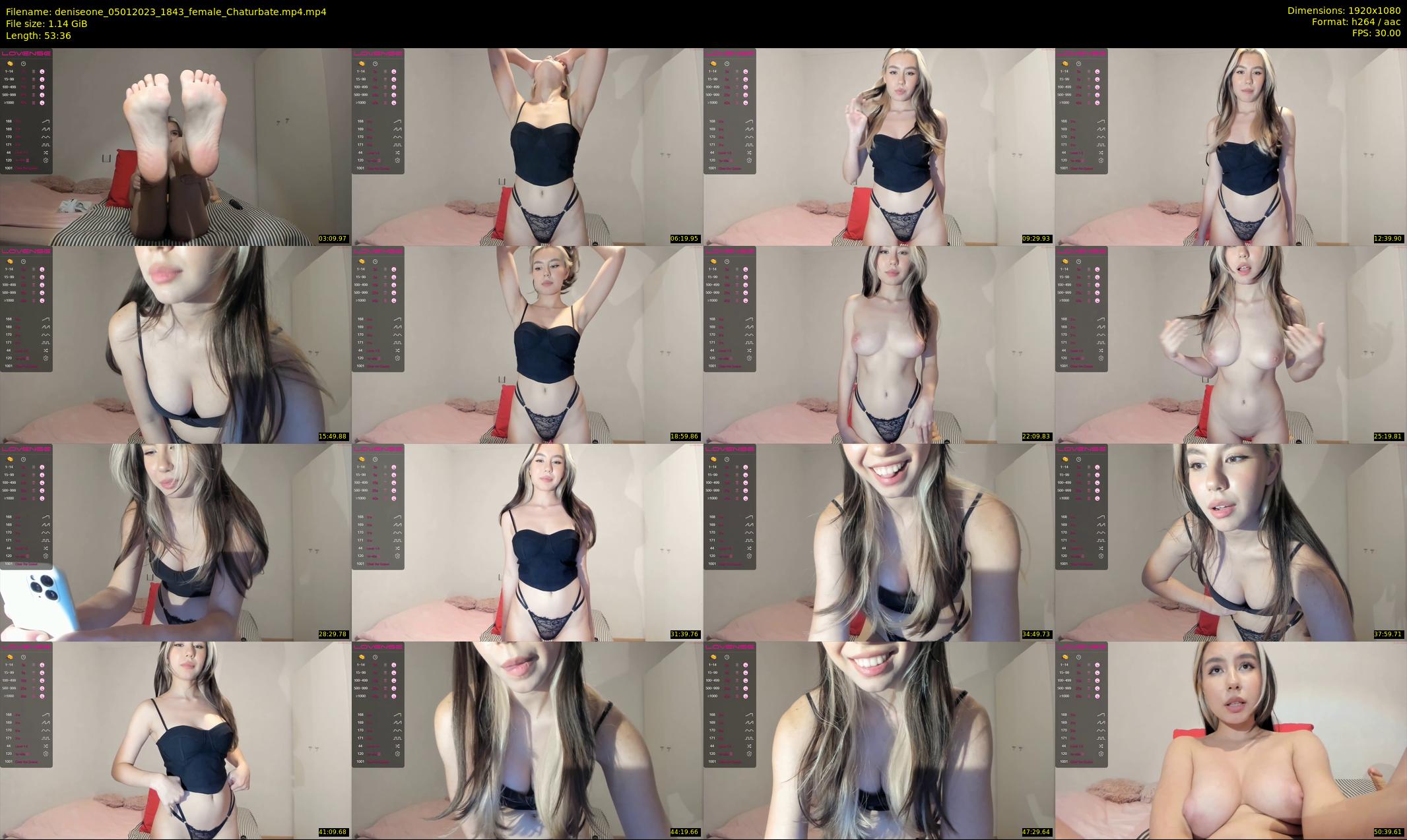 deniseone — 54 minute Chaturbate female cam show recording, 1080p, Jan 5, 2023