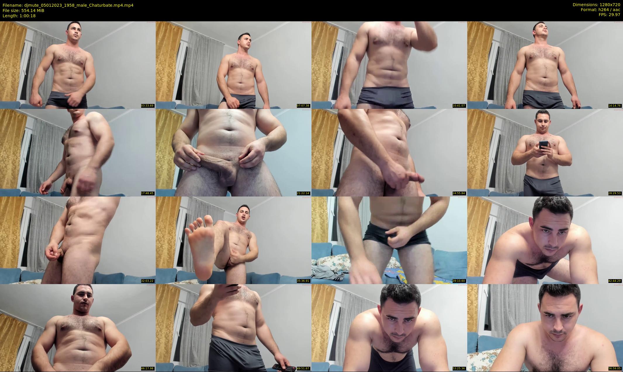 djmute — 61 minute Chaturbate male cam show recording, 720p, Jan 5, 2023