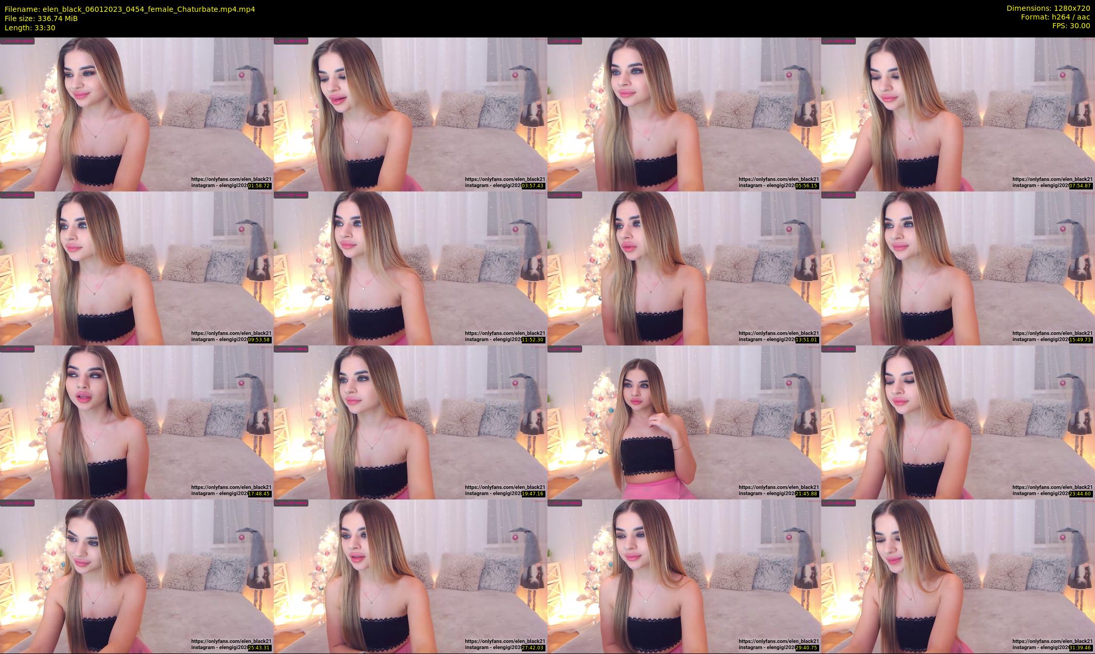 elen_black — 34 minute Chaturbate female cam show recording, 720p, Jan 6, 2023