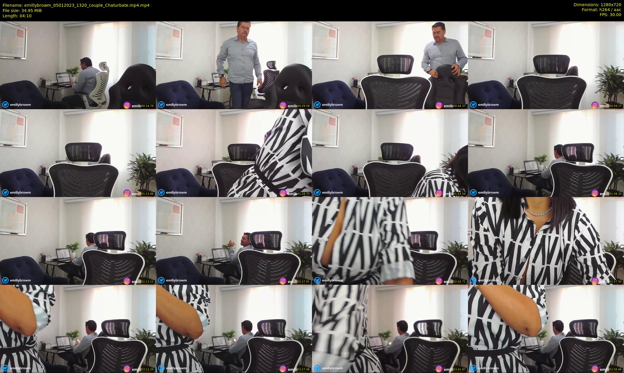 emillybrowm — 5 minute Chaturbate couple cam show recording, 720p, Jan 5, 2023