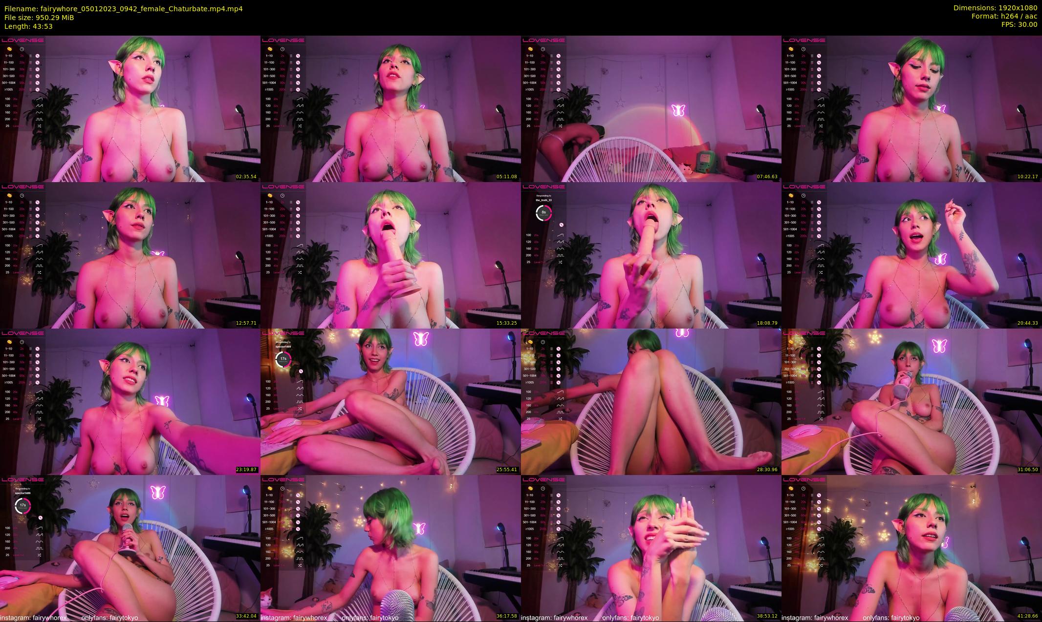 fairywhore — 44 minute Chaturbate female cam show recording, 1080p, Jan 5, 2023