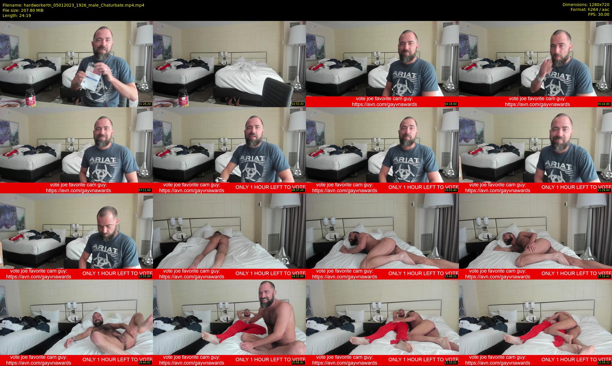hardworkertn — 25 minute Chaturbate male cam show recording, 720p, Jan 5, 2023