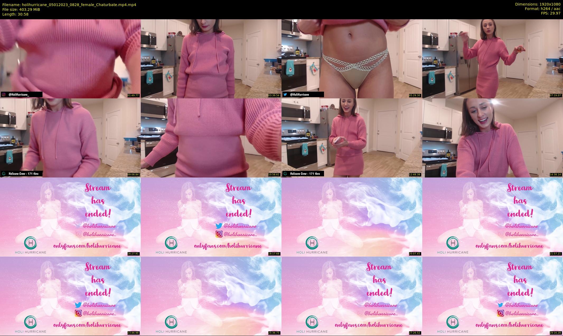 holihurricane — 31 minute Chaturbate female cam show recording, 1080p, Jan 5, 2023